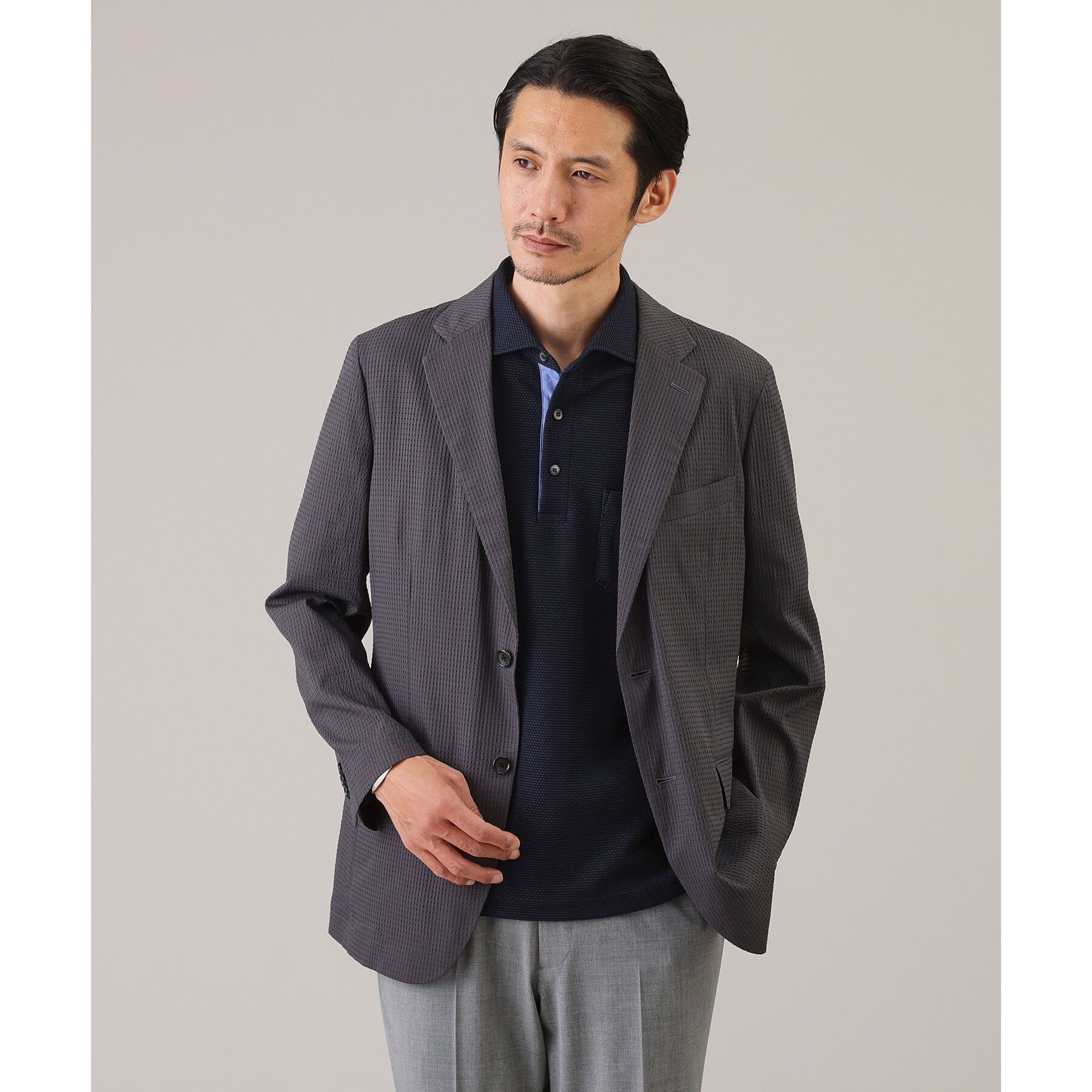 TAKEO KIKUCHI「【抗菌防臭／9色5サイズ展開】ハニカムメランジ ポロシャツ」|ポロシャツ|
