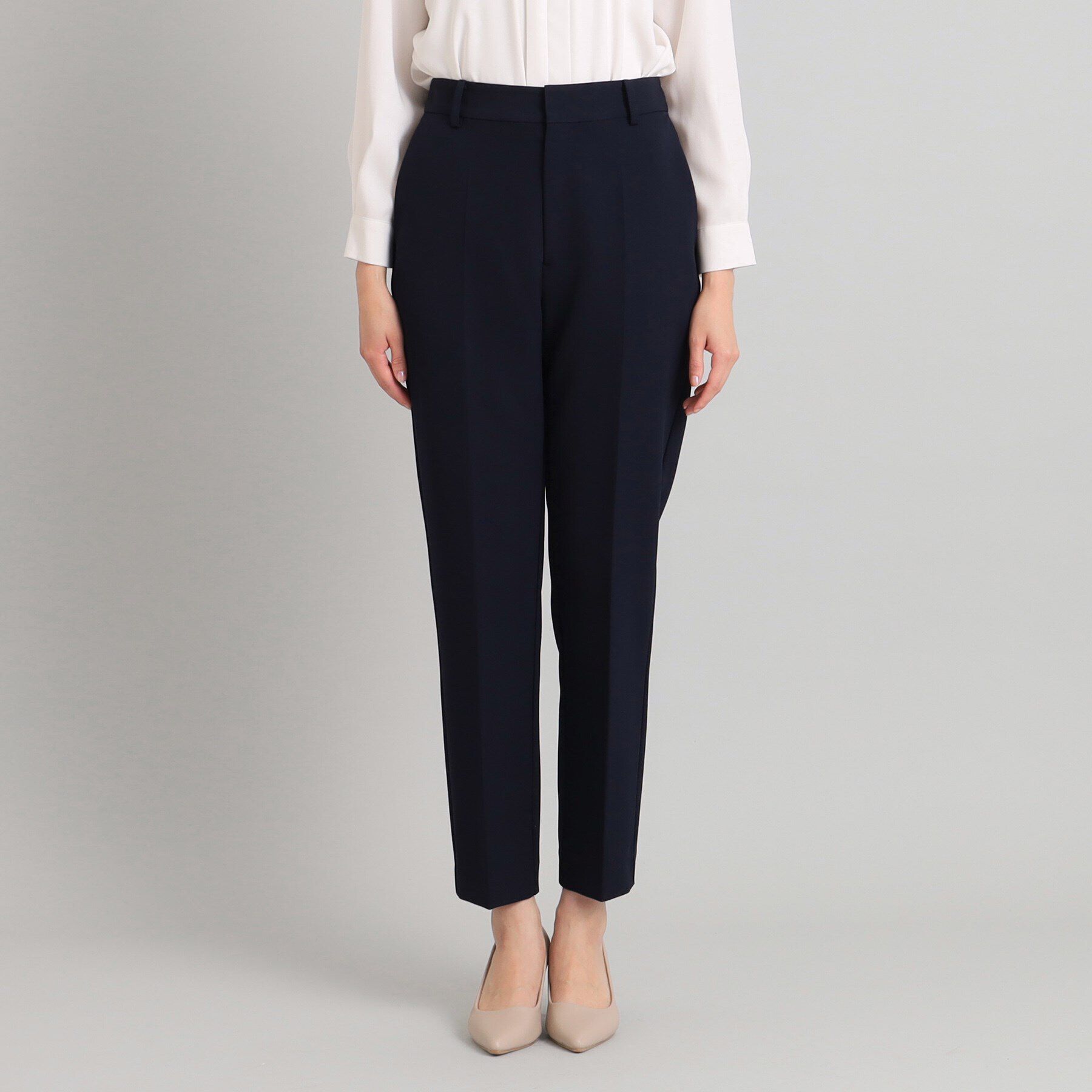 OPAQUE.CLIP「《通勤/セットアップ対応》 テーパードパンツ/ダブルクロス【洗濯機洗い可】」|その他|