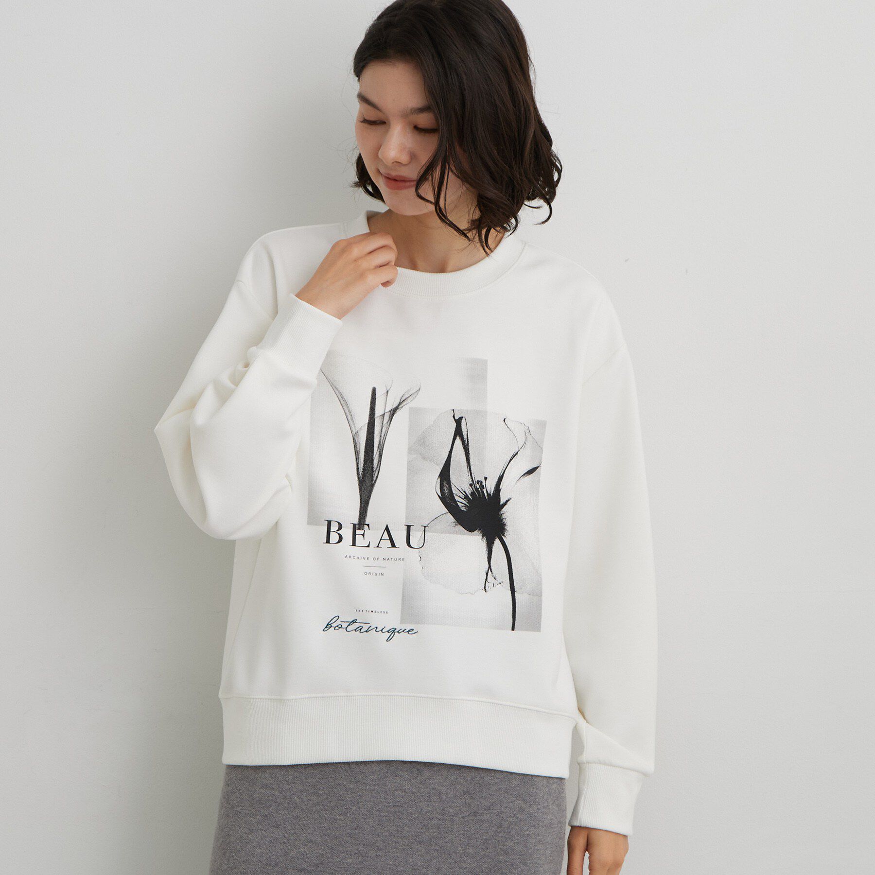 THE SHOP TK「ダンボールプリントプルオーバー」|Tシャツ・カットソー|