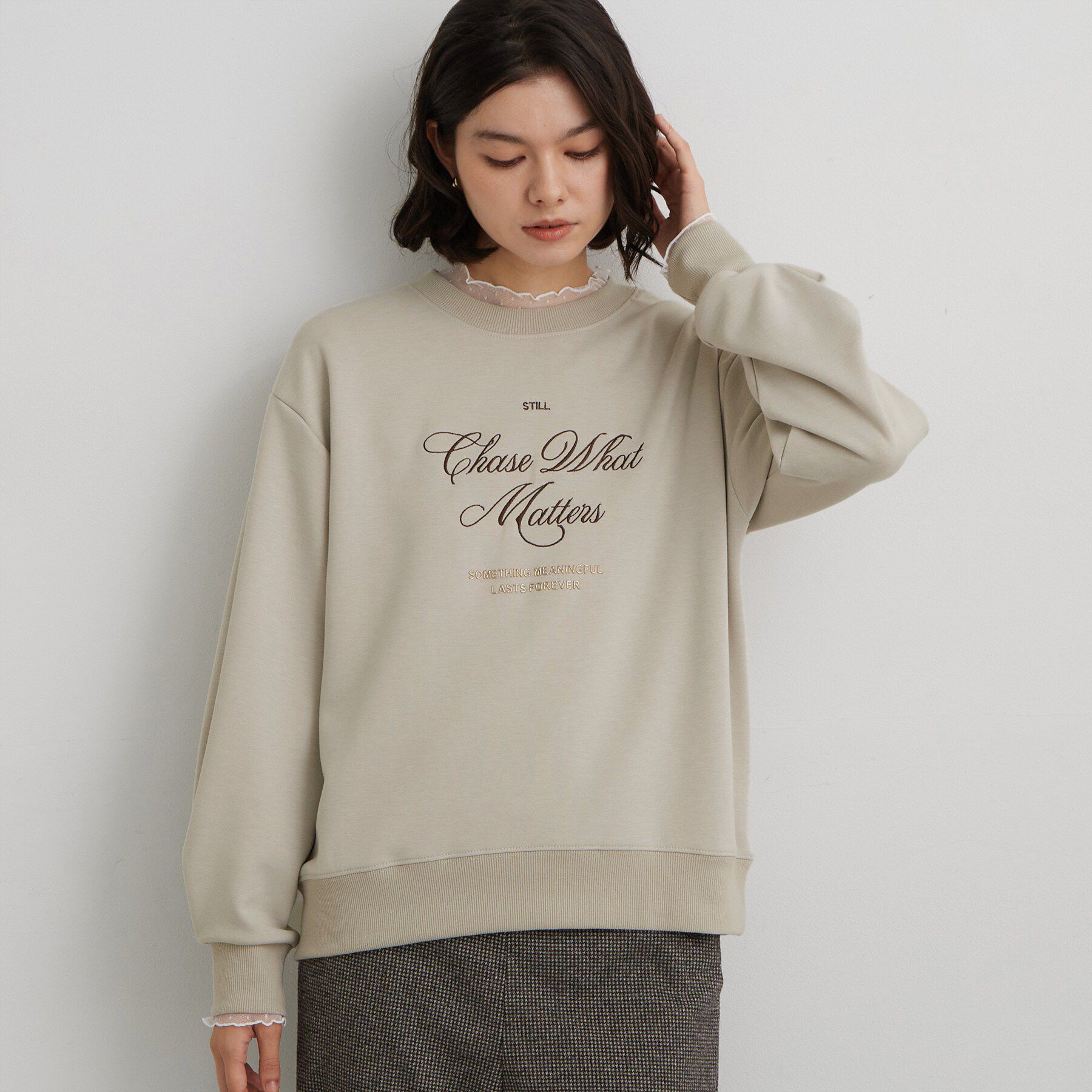 THE SHOP TK「ダンボールプリントプルオーバー」|Tシャツ・カットソー|