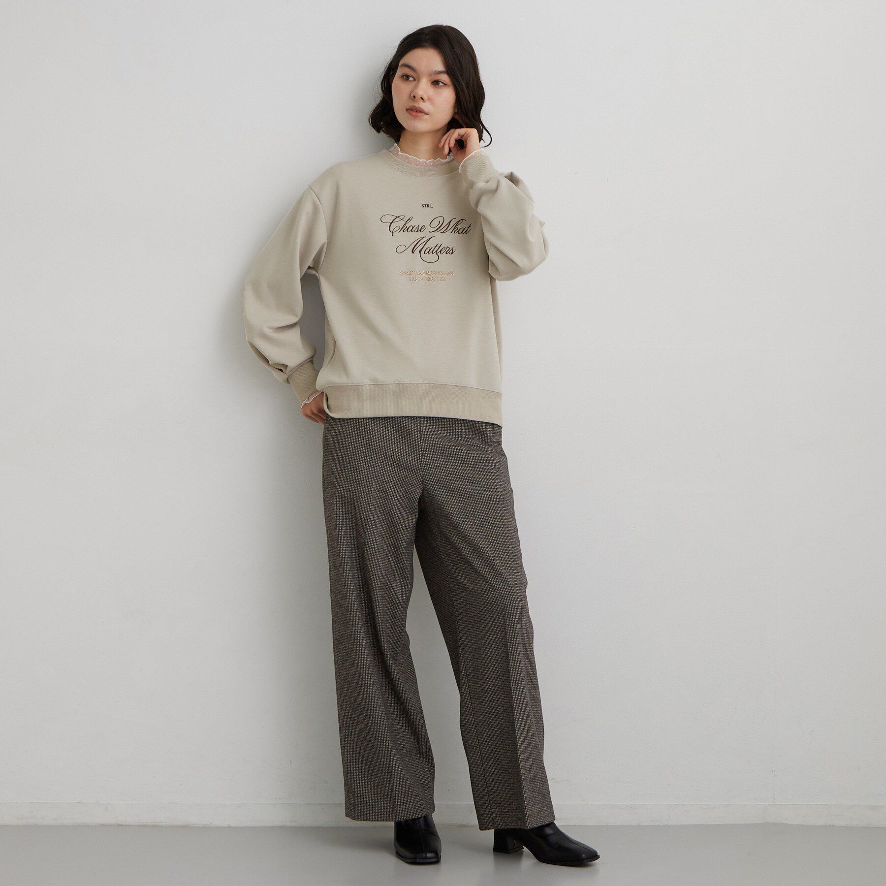 THE SHOP TK「ダンボールプリントプルオーバー」|Tシャツ・カットソー|