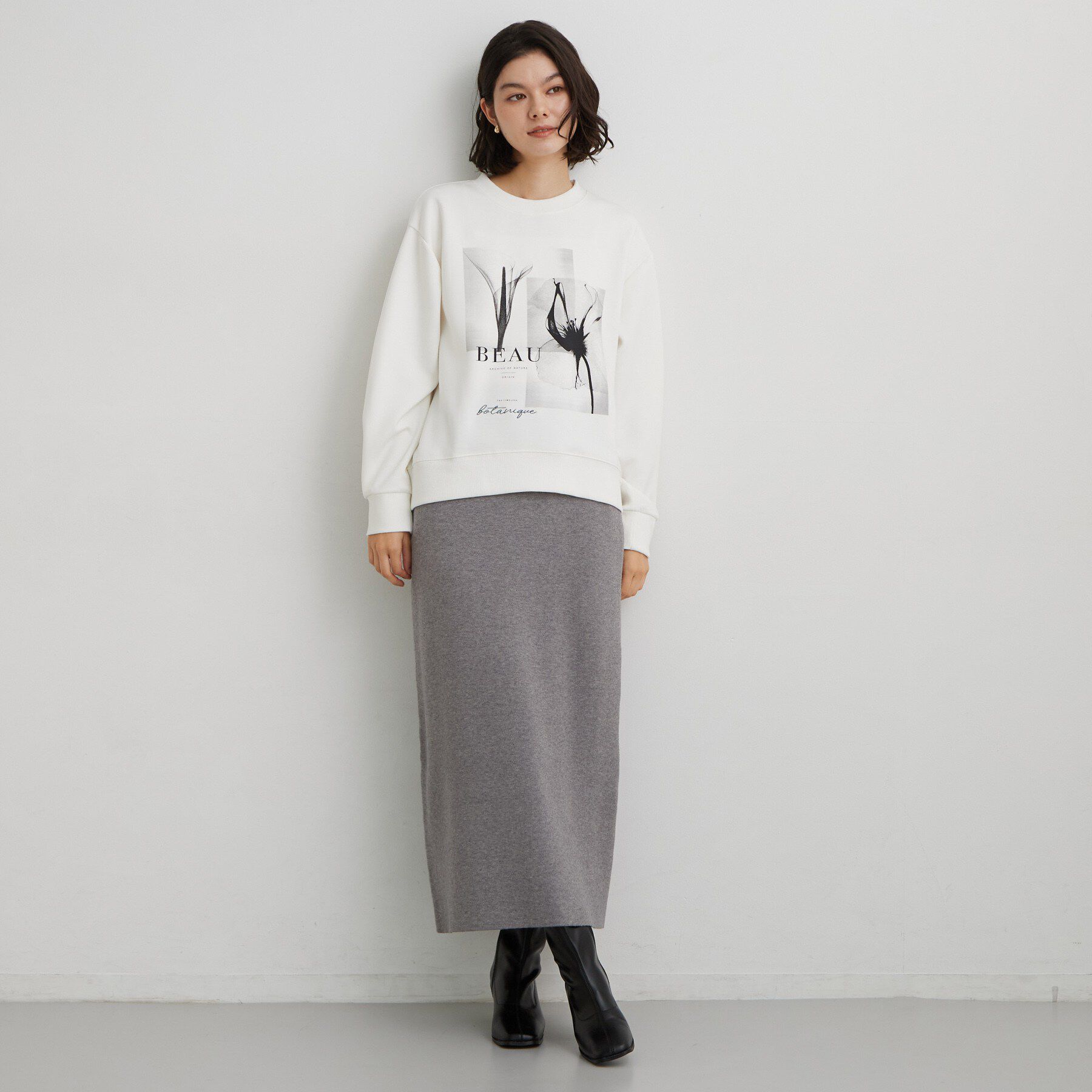 THE SHOP TK「ダンボールプリントプルオーバー」|Tシャツ・カットソー|