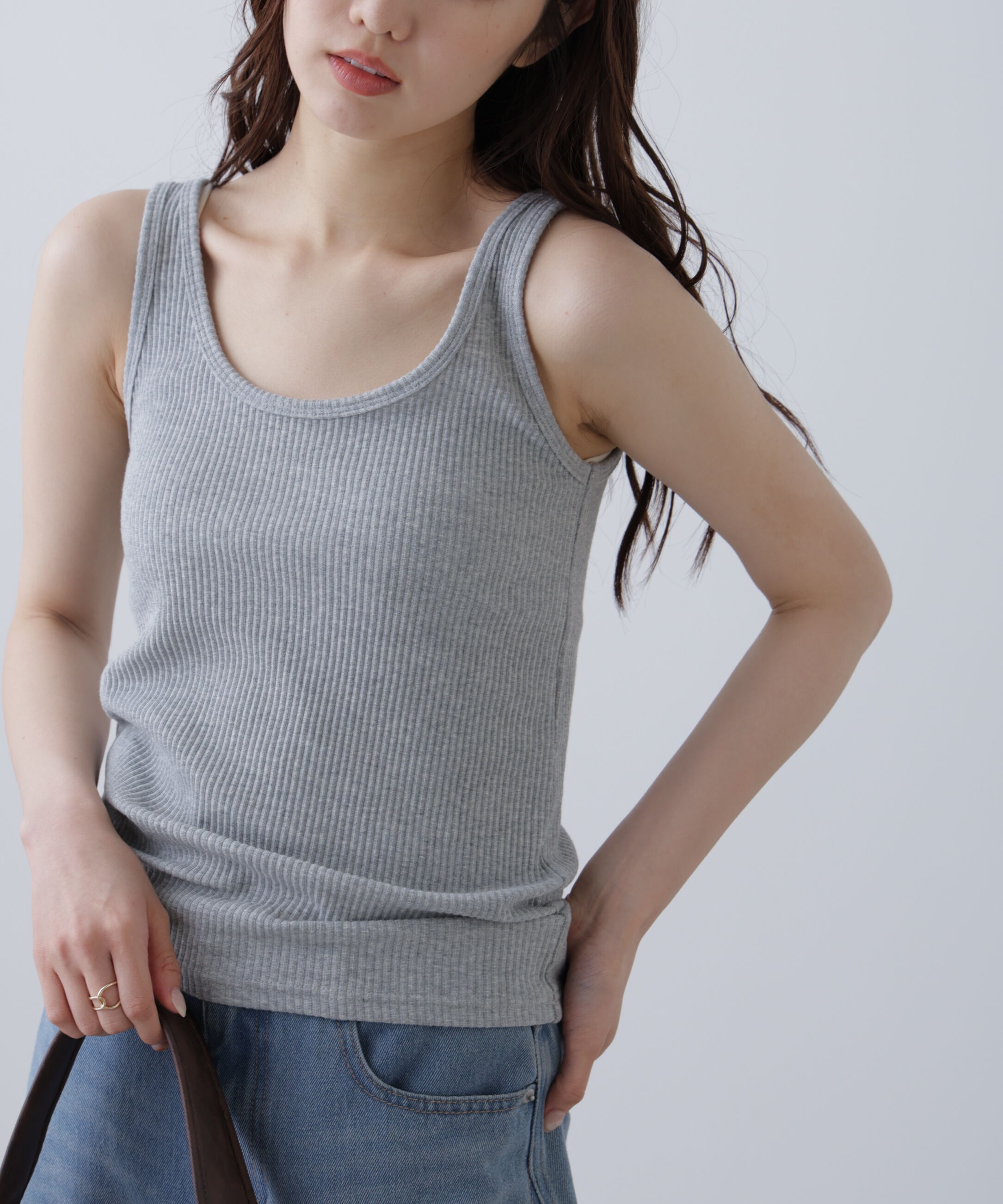 「テレコタンクトップ」|Tシャツ・カットソー|