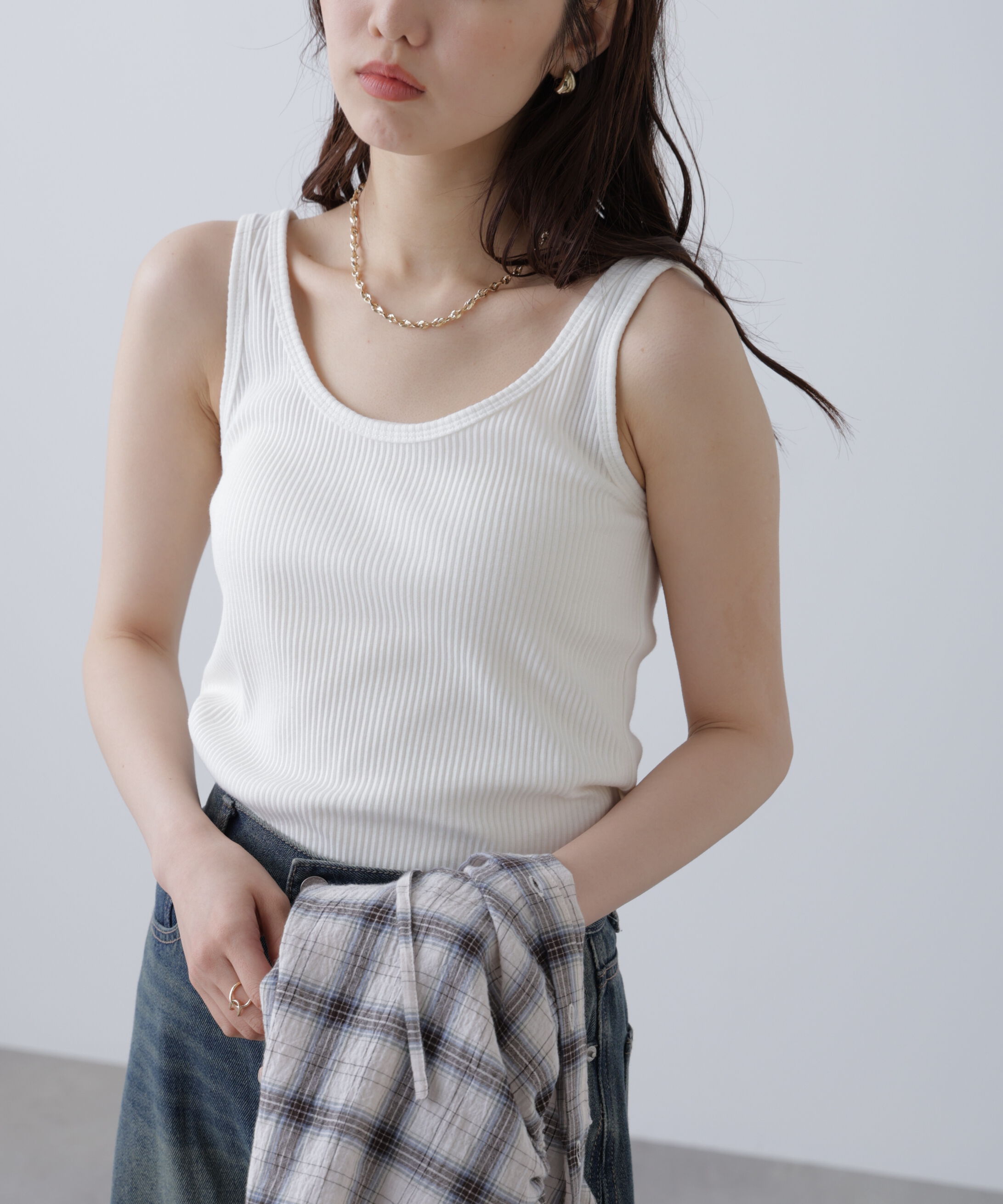  「テレコタンクトップ」|Tシャツ・カットソー|