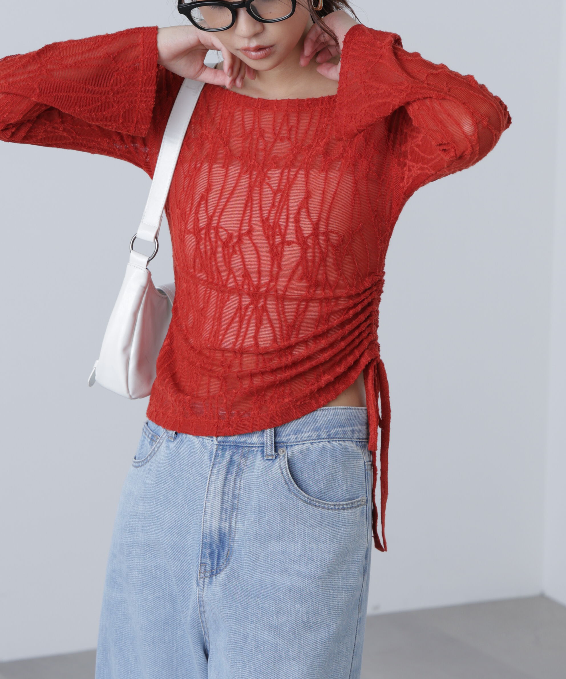  「シアージャガードドロストカットソー」|Tシャツ・カットソー|