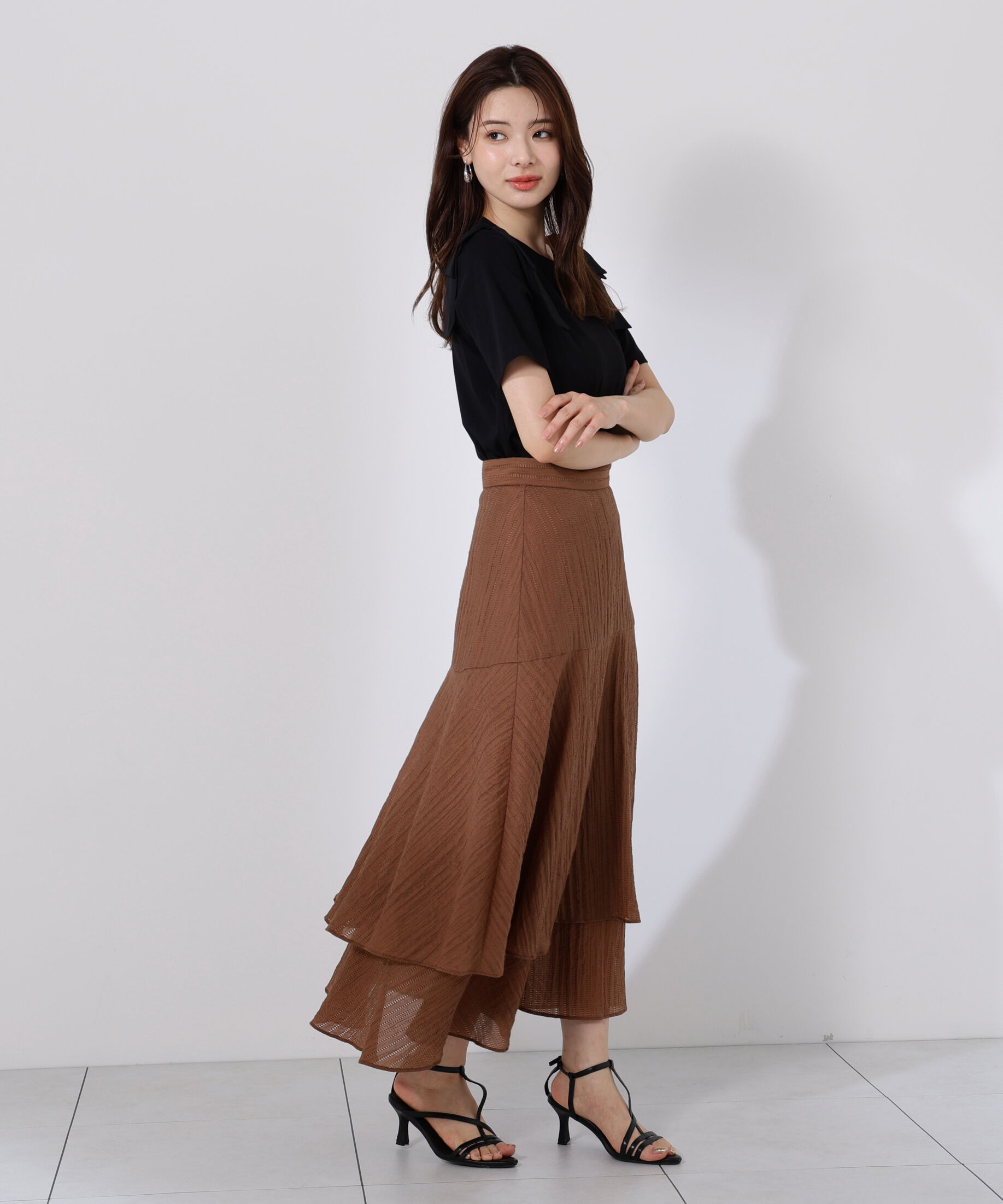 PROPORTION BODY DRESSING「シアードビーティアードスカート」|スカート|