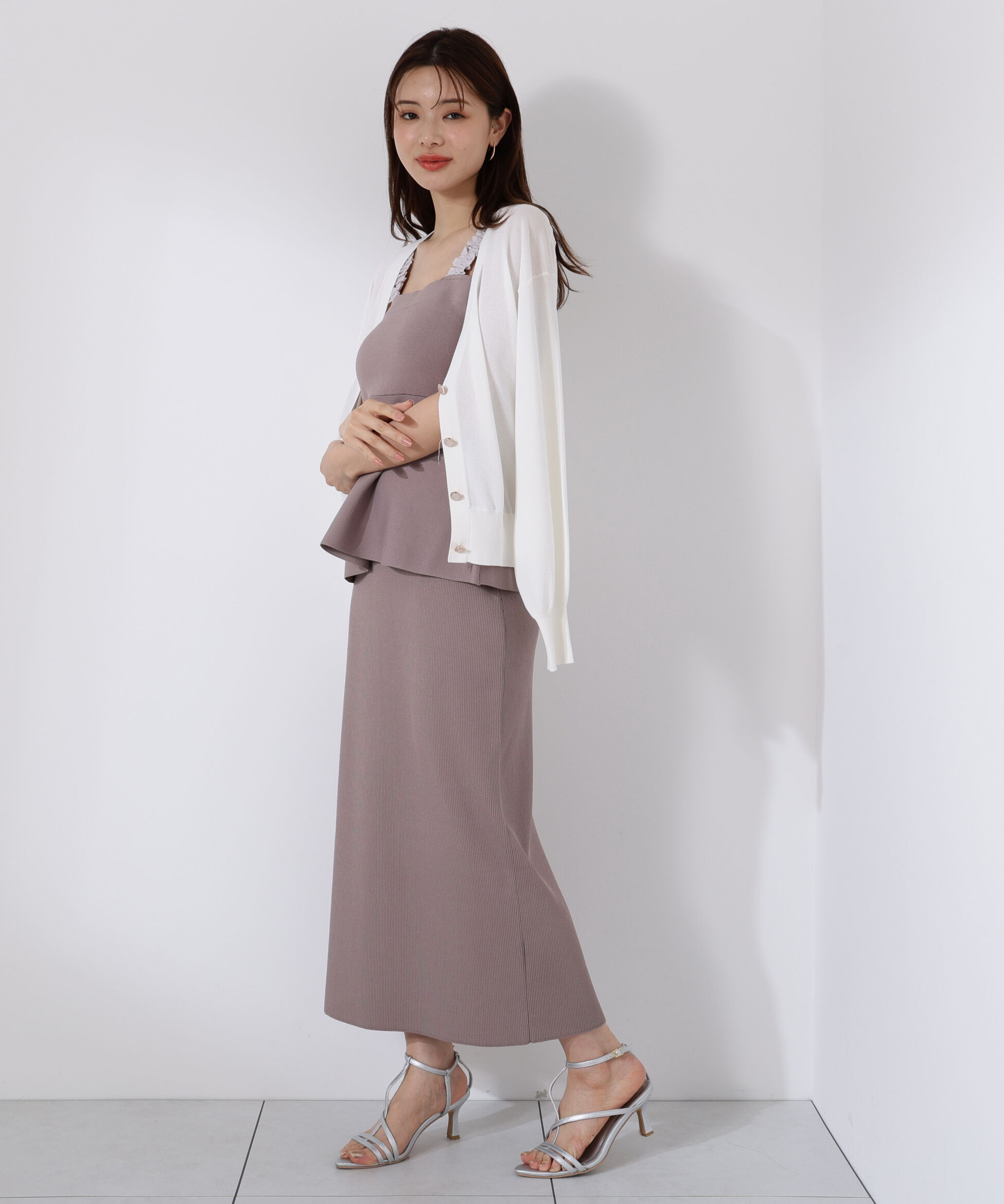 PROPORTION BODY DRESSING「ペプラムキャミセットアップ」|ワンピース|