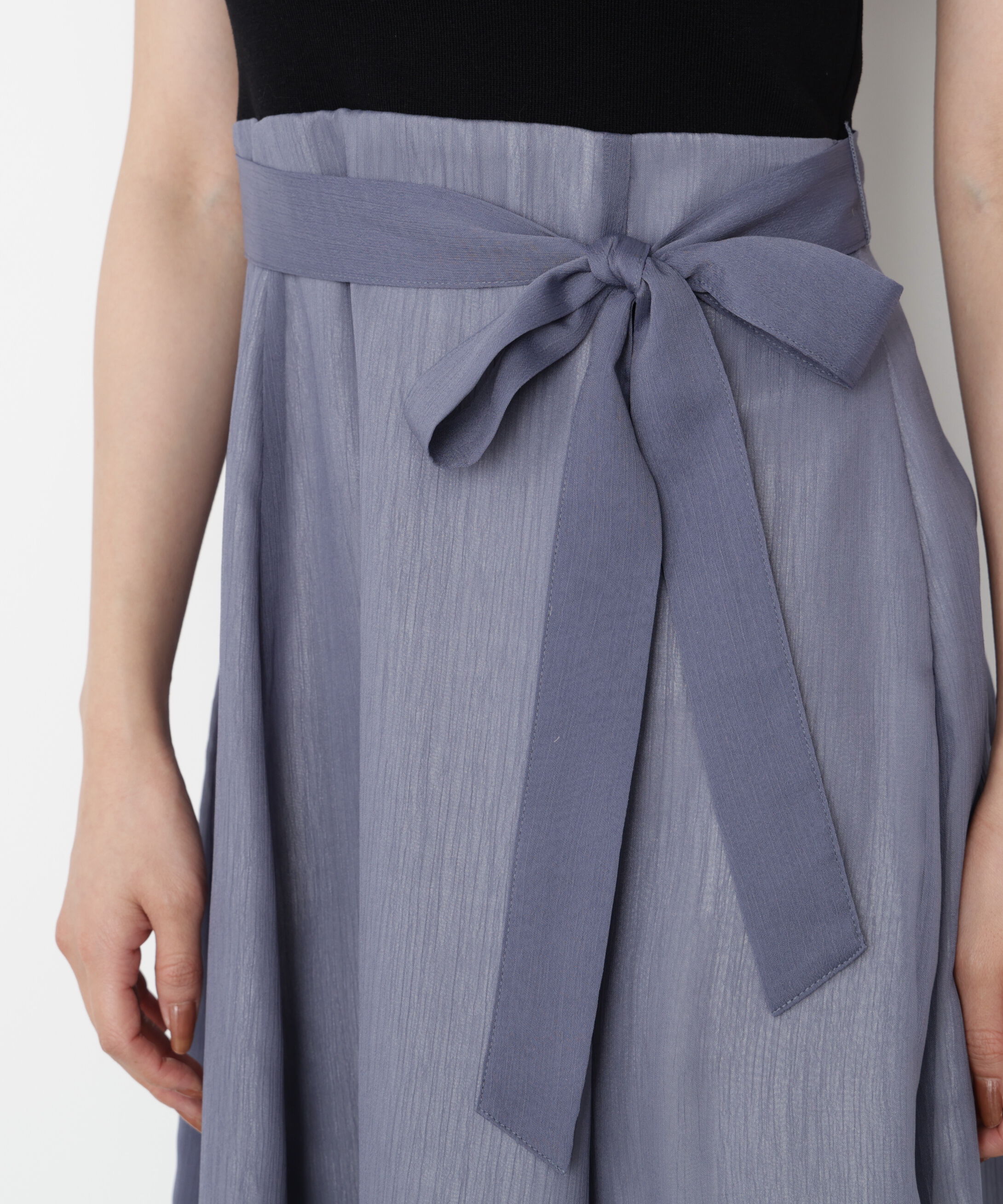 PROPORTION BODY DRESSING「ケープ風ニットドッキングワンピース 25AW」|ワンピース|