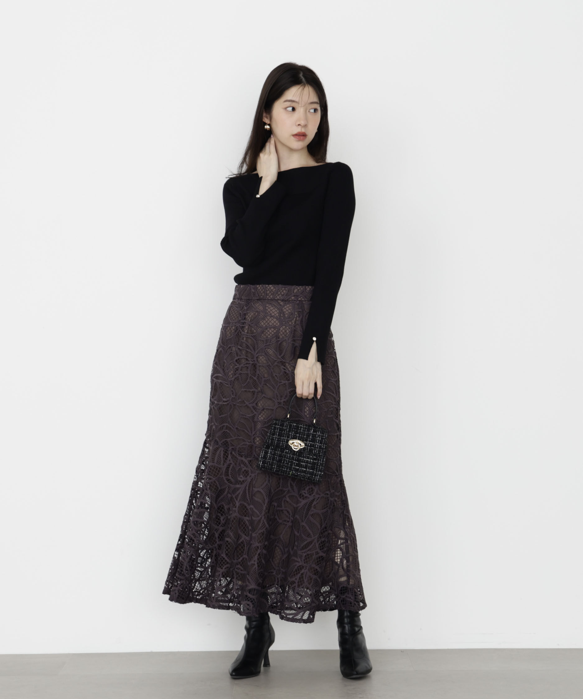 PROPORTION BODY DRESSING「ケミカルレースマーメイドスカート 25AW」|スカート|