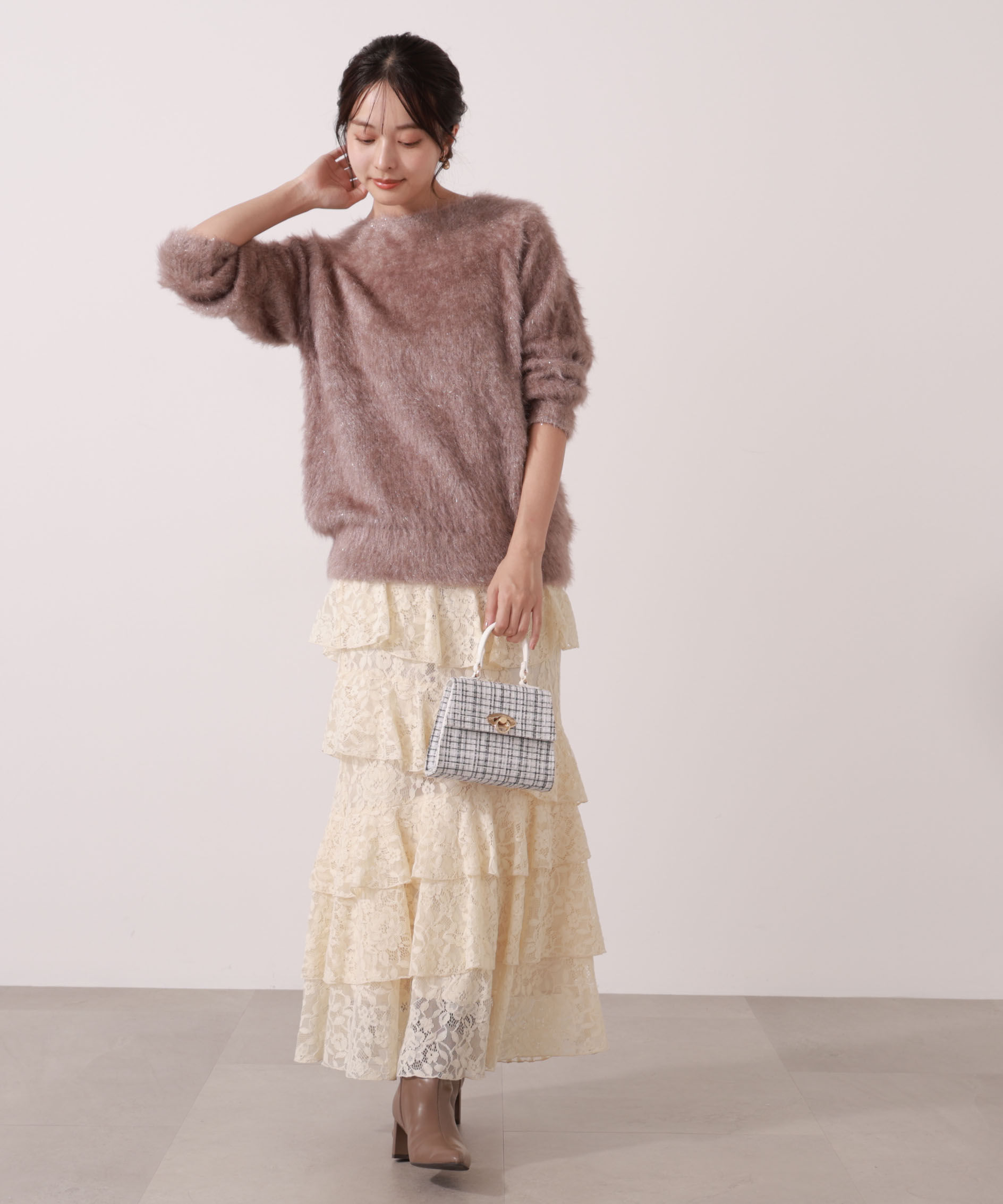 PROPORTION BODY DRESSING「ヘアリーニット 25AW」|ニット・セーター|