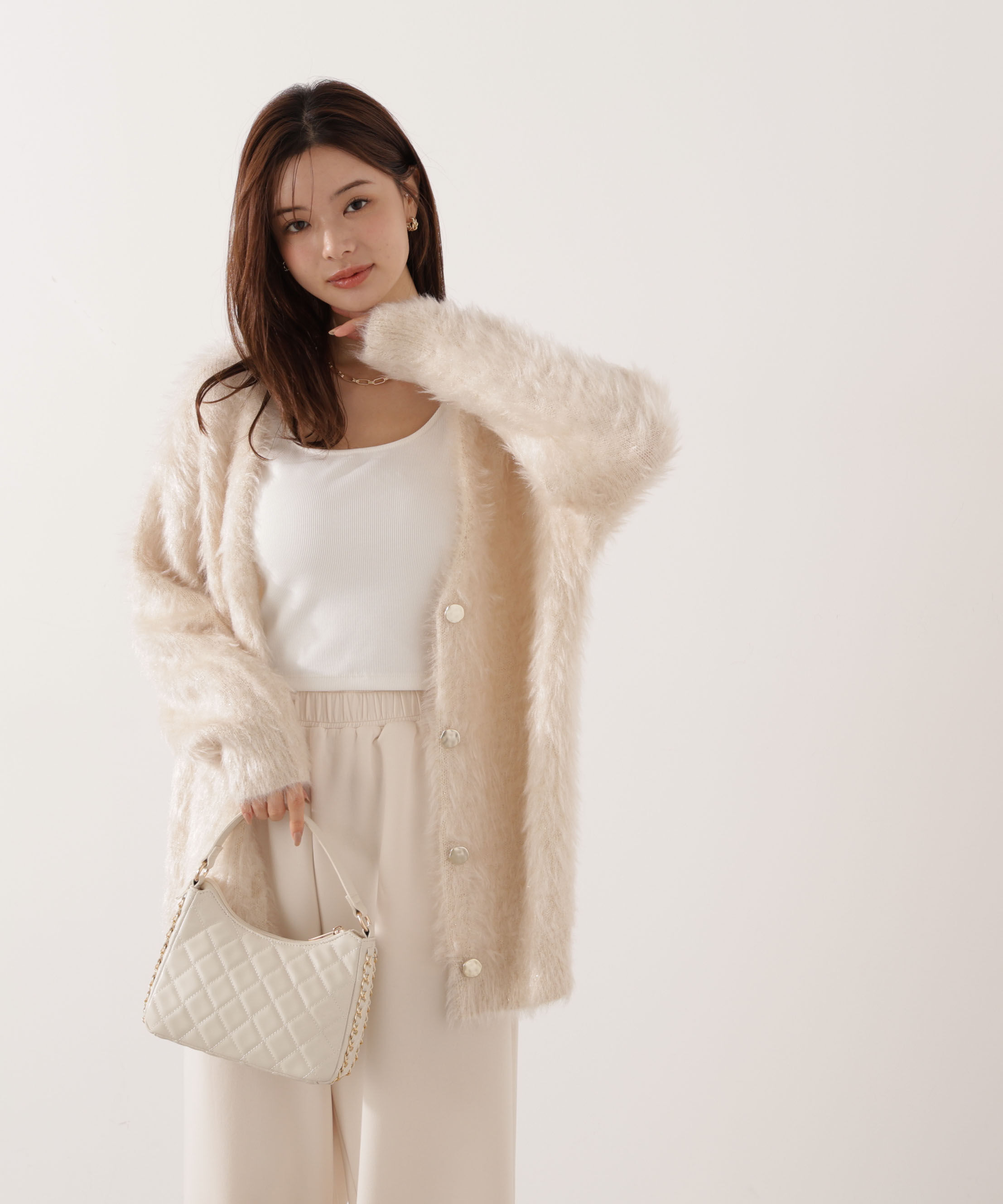 PROPORTION BODY DRESSING「キャットBIGカーディガン 25AW」|カーディガン|