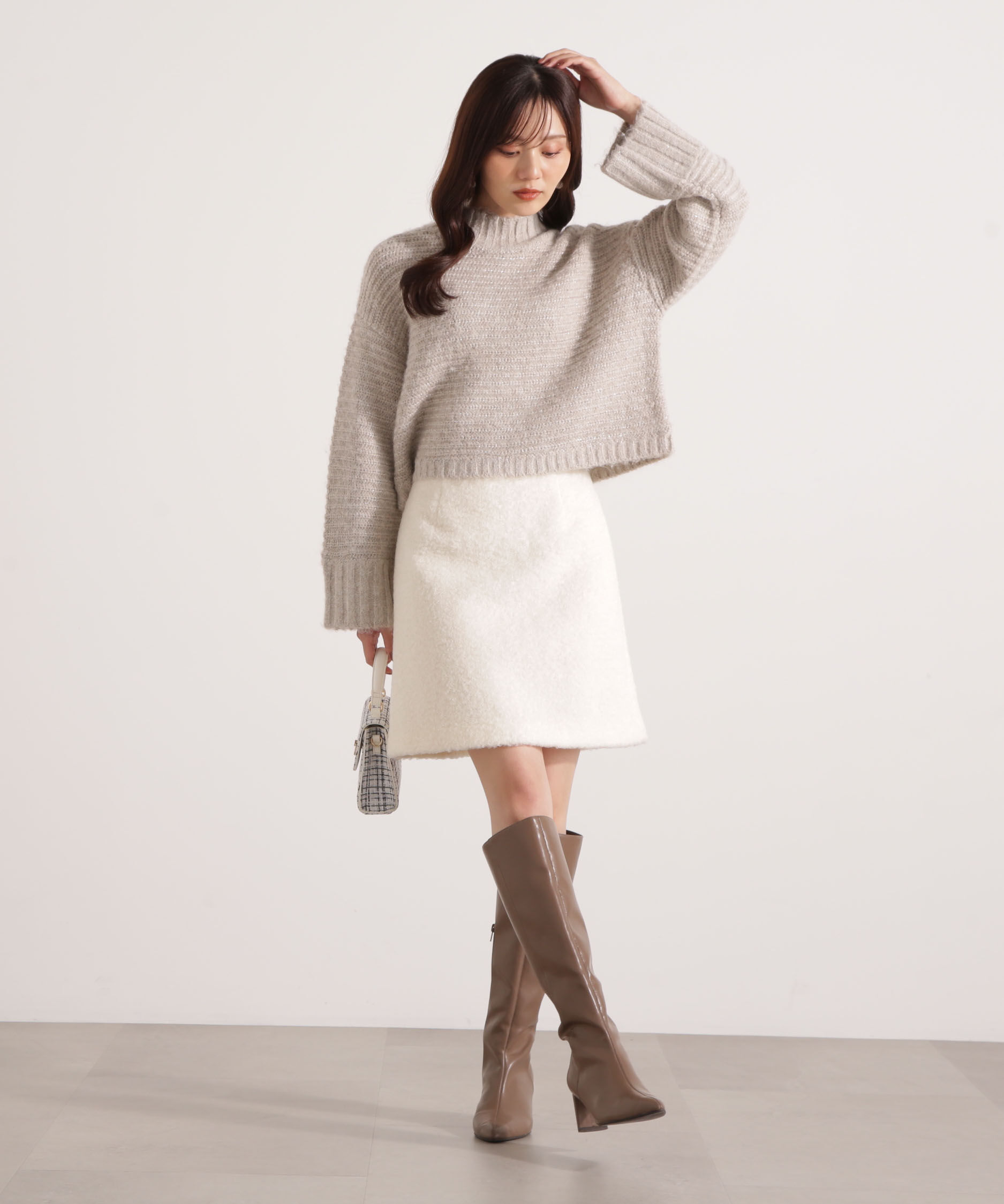 PROPORTION BODY DRESSING「シャギーミニスカート 25AW」|スカート|