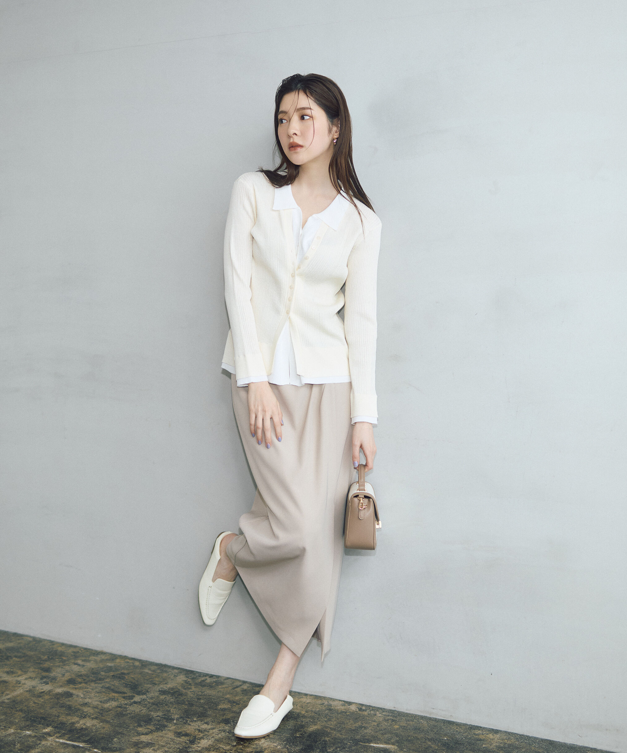 PROPORTION BODY DRESSING「＜今村朱里さんコラボ＞アシメタックナロースカート 26SS」|スカート|