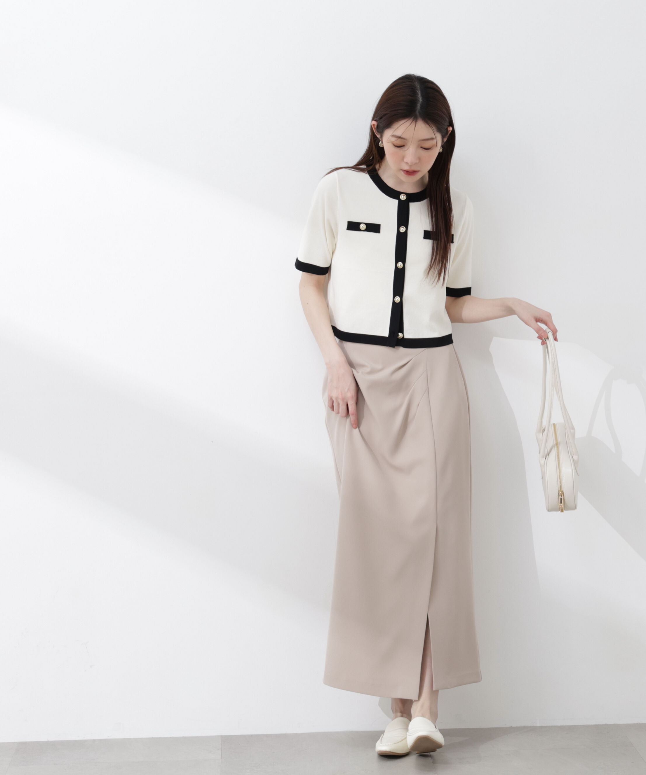 PROPORTION BODY DRESSING「＜今村朱里さんコラボ＞アシメタックナロースカート 26SS」|スカート|