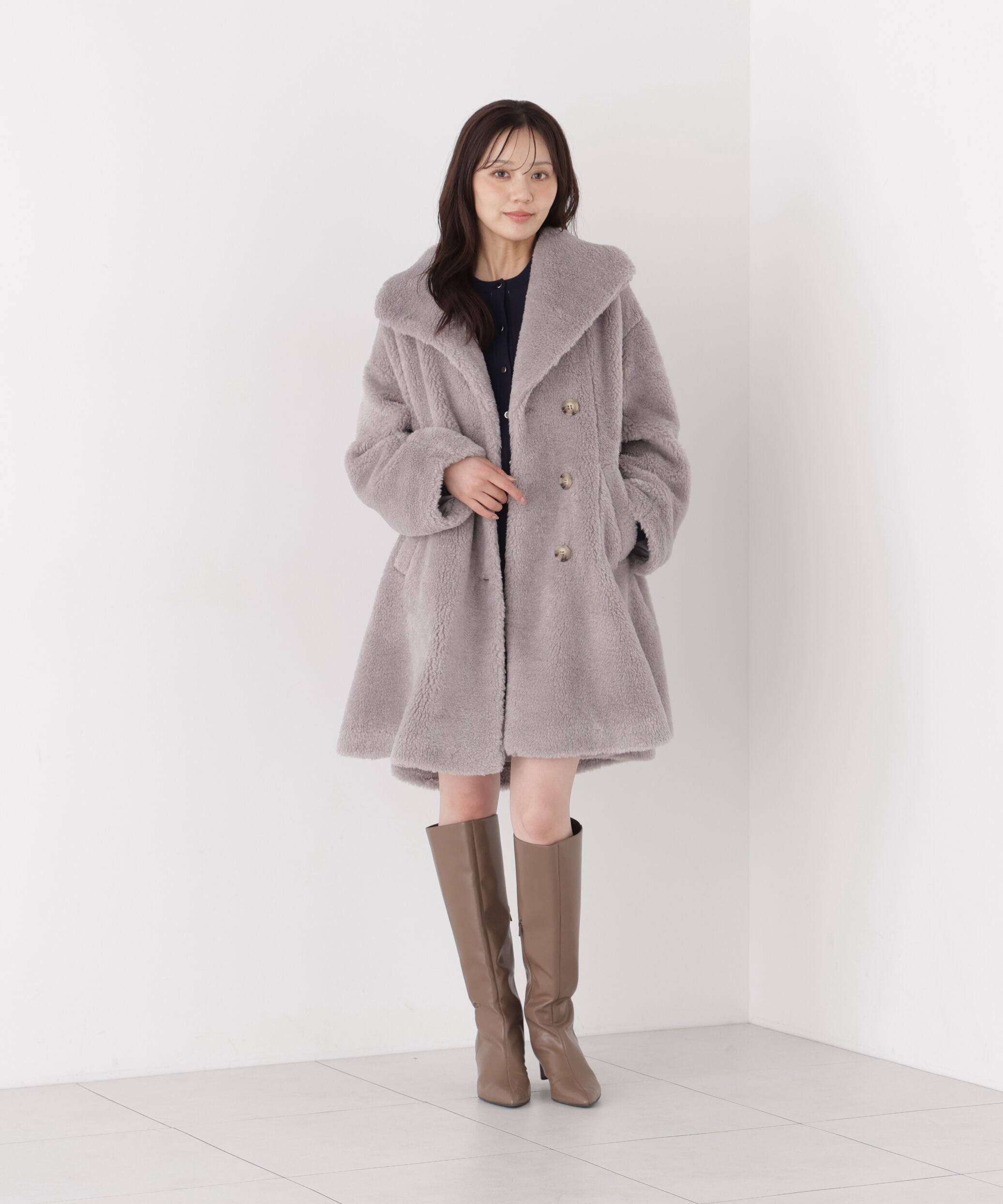 PROPORTION BODY DRESSING「ボアミドルコート 26AW」|その他|