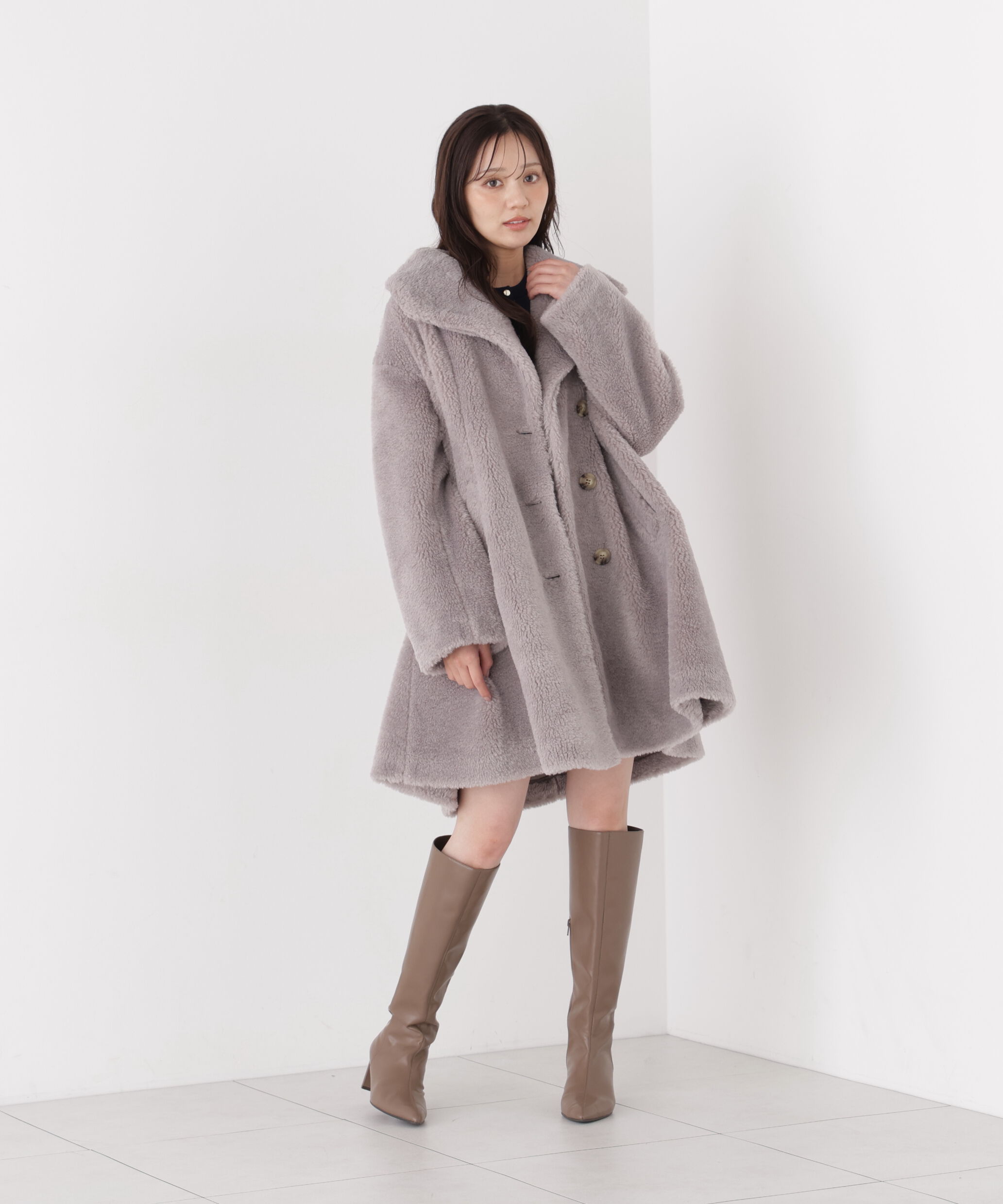 PROPORTION BODY DRESSING「ボアミドルコート 26AW」|その他|