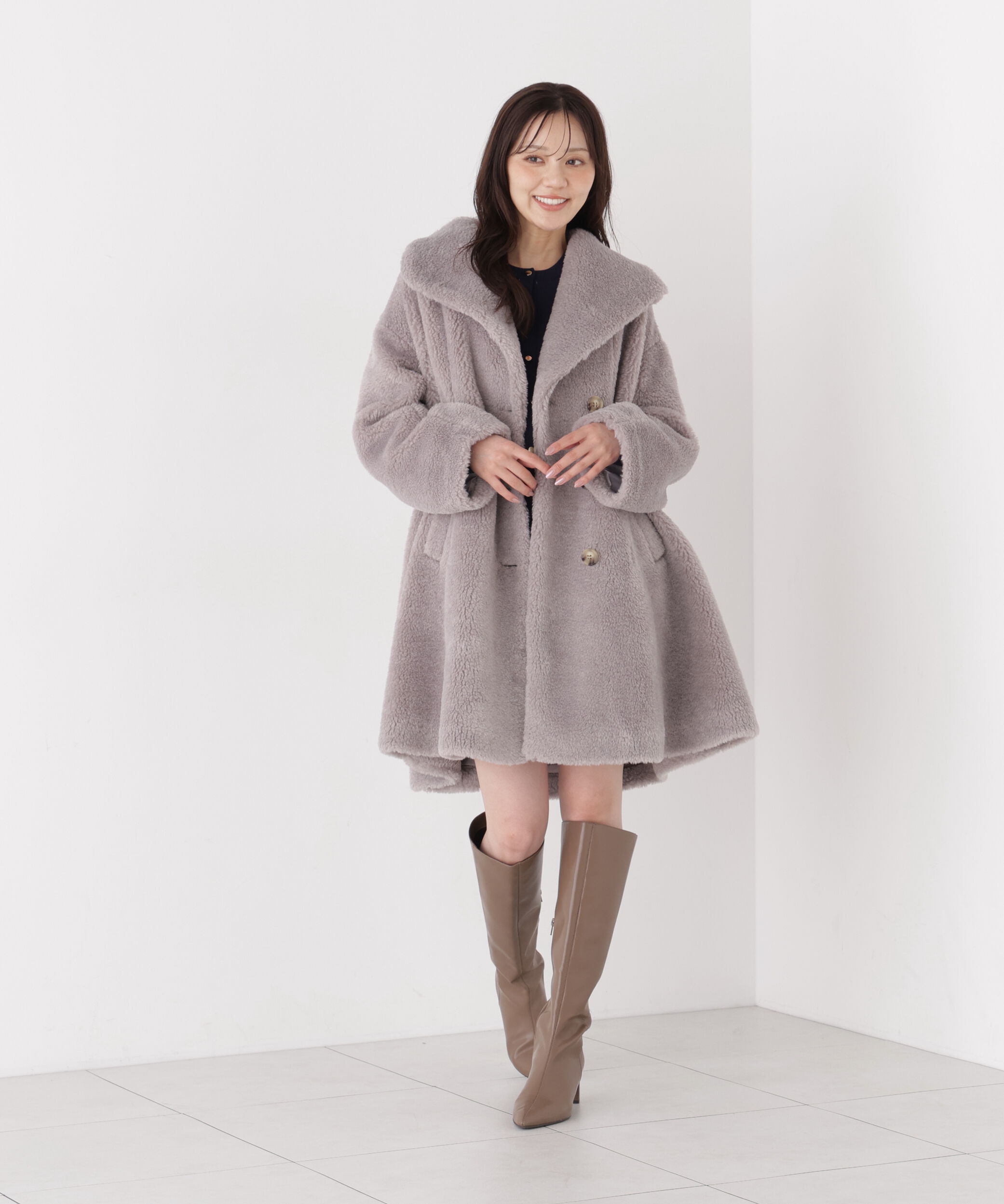 PROPORTION BODY DRESSING「ボアミドルコート 26AW」|その他|