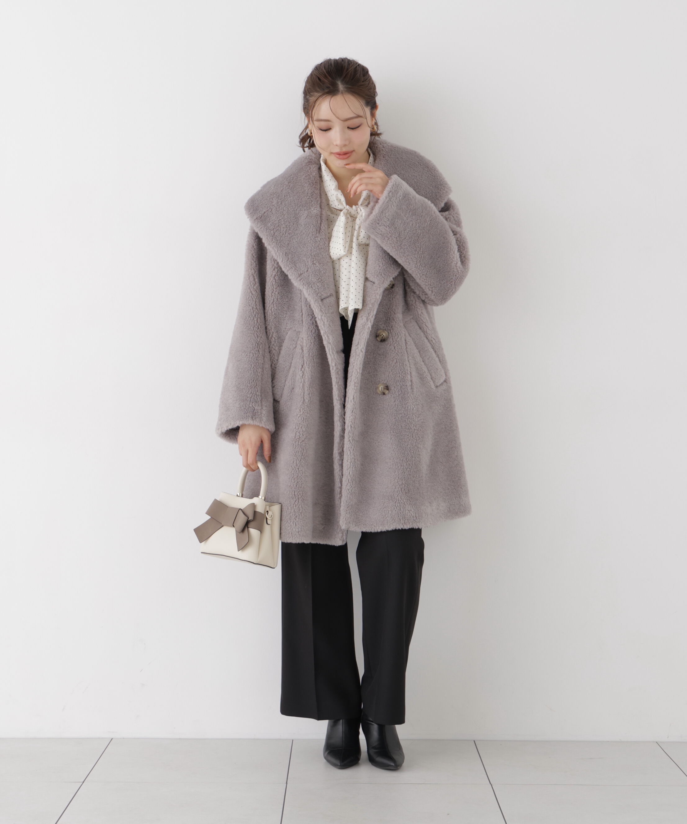 PROPORTION BODY DRESSING「ボアミドルコート 26AW」|その他|