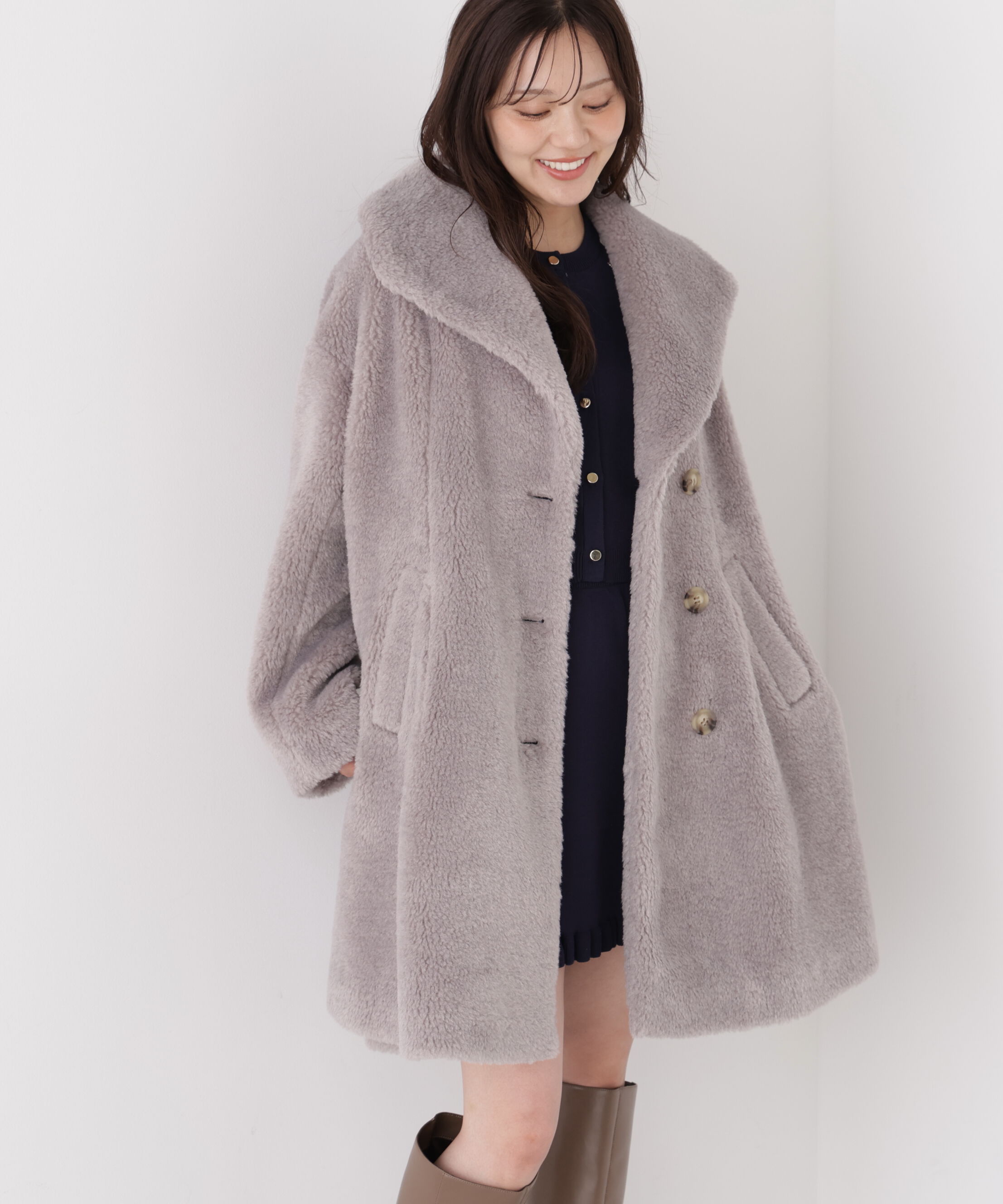 PROPORTION BODY DRESSING「ボアミドルコート 26AW」|その他|