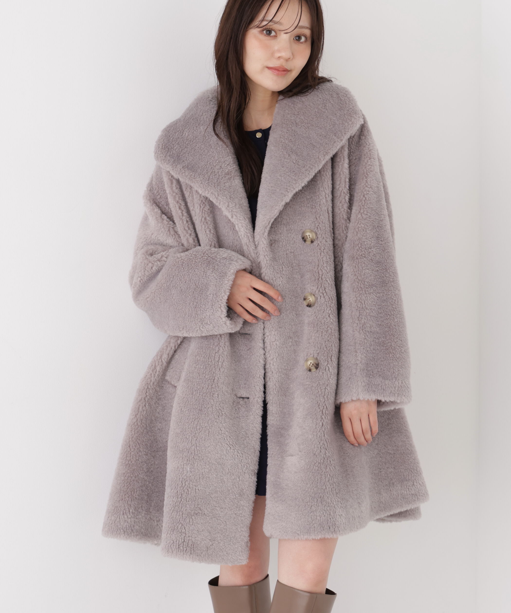 PROPORTION BODY DRESSING「ボアミドルコート 26AW」|その他|