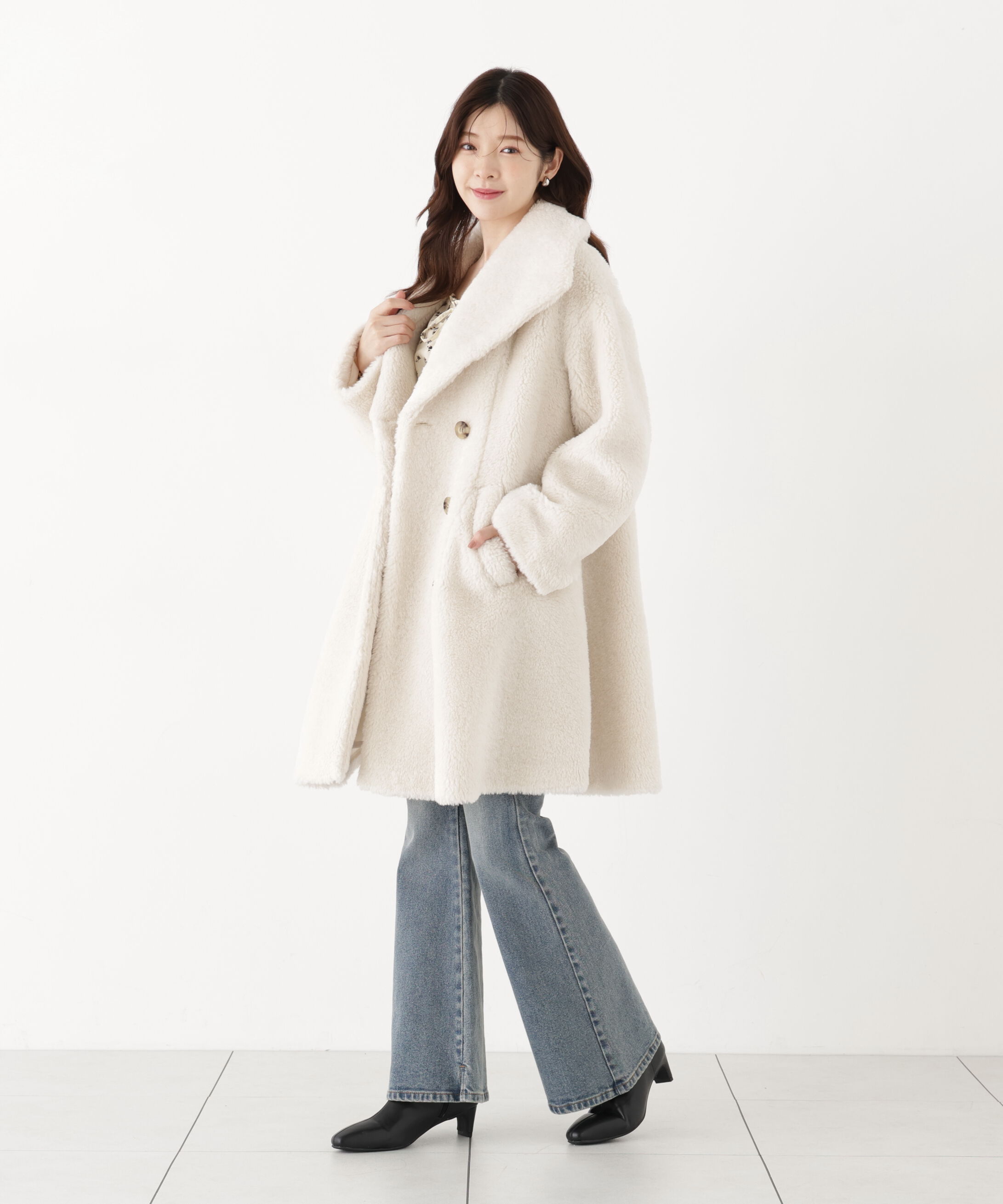 PROPORTION BODY DRESSING「ボアミドルコート 26AW」|その他|
