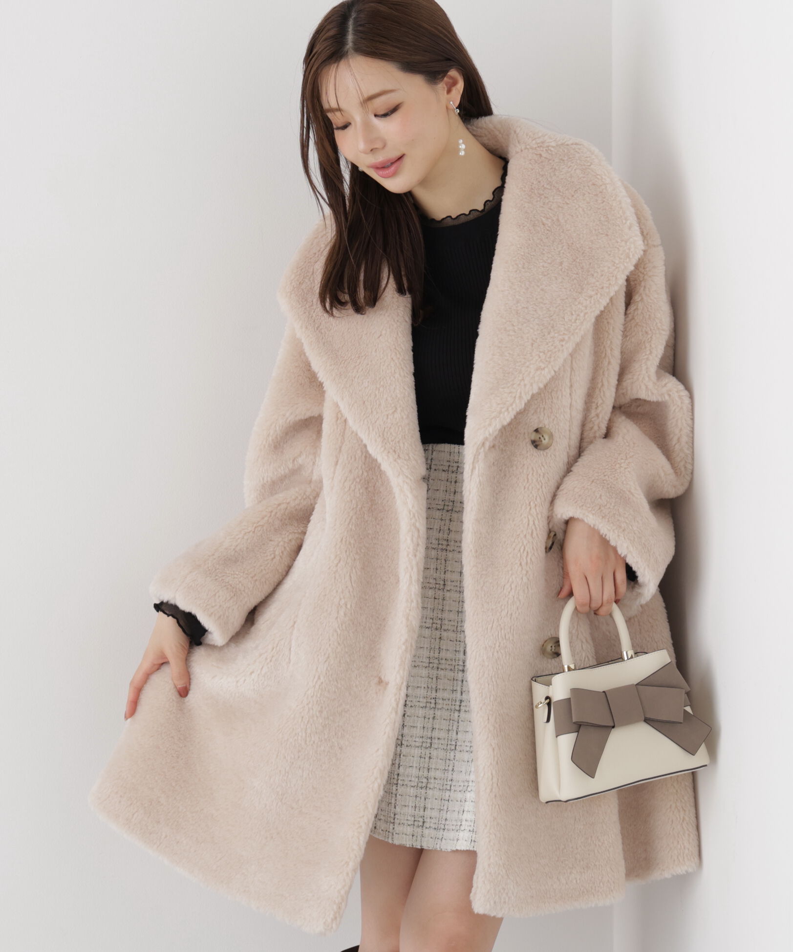 PROPORTION BODY DRESSING「ボアミドルコート 26AW」|その他|