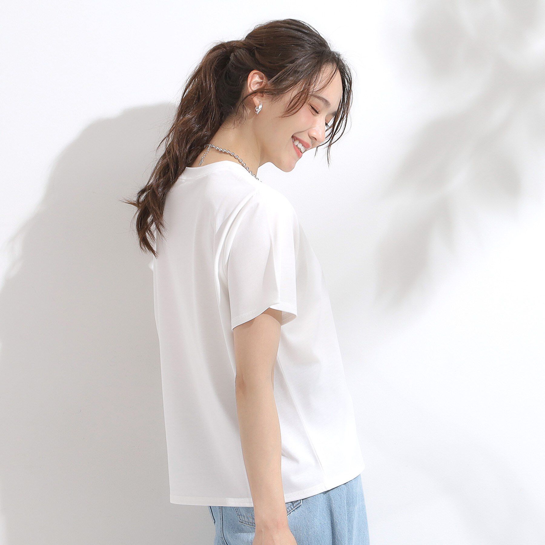 SHOO･LA･RUE「【S-LL/ひんやり/汗ジミ軽減/UVカット】グラフィックアソートTシャツ」|Tシャツ・カットソー|