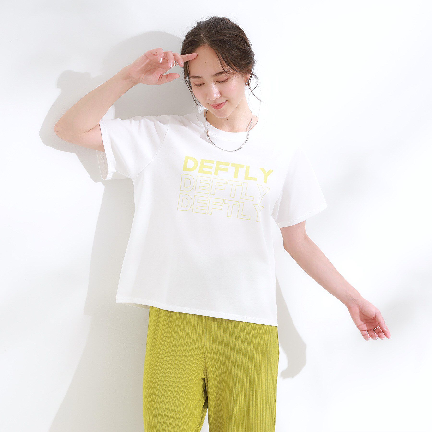 SHOO･LA･RUE「【S-LL/ひんやり/汗ジミ軽減/UVカット】グラフィックアソートTシャツ」|Tシャツ・カットソー|