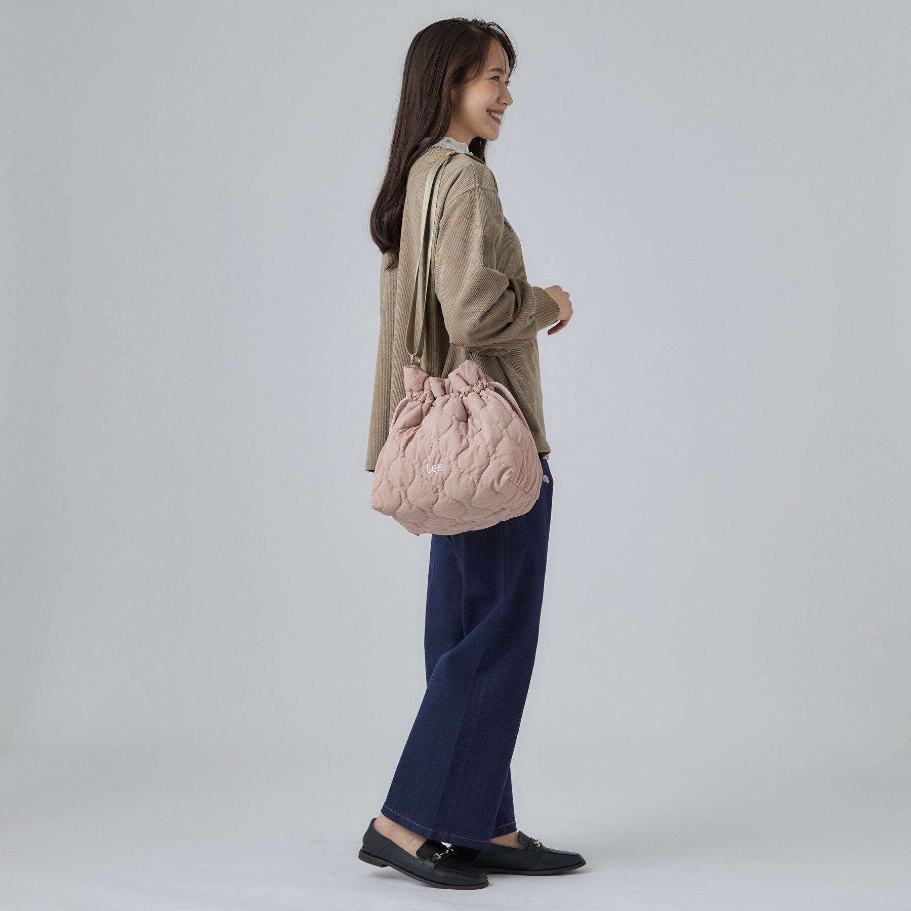 SHOO･LA･RUE「【Lee別注／撥水】キルト巾着ショルダーバッグ」|ショルダー・メッセンジャー|