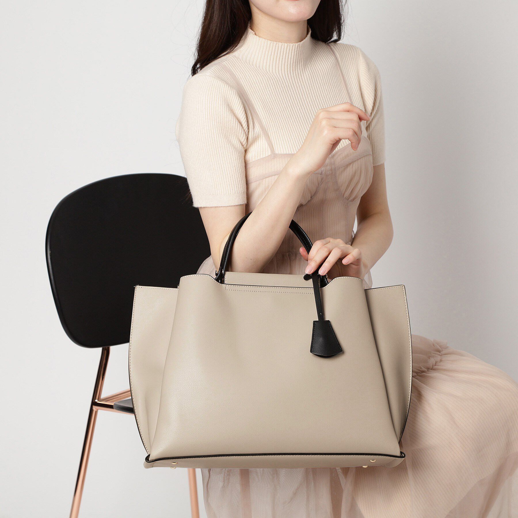 ESPERANZA「【大容量／通勤・通学にピッタリ】横型A4トートバッグ」|トートバッグ|