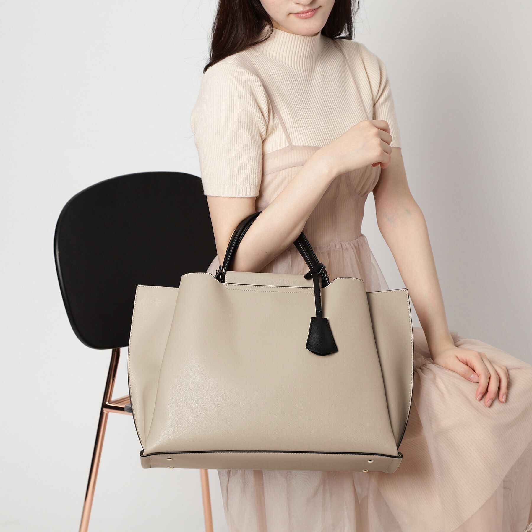 ESPERANZA「【大容量／通勤・通学にピッタリ】横型A4トートバッグ」|トートバッグ|