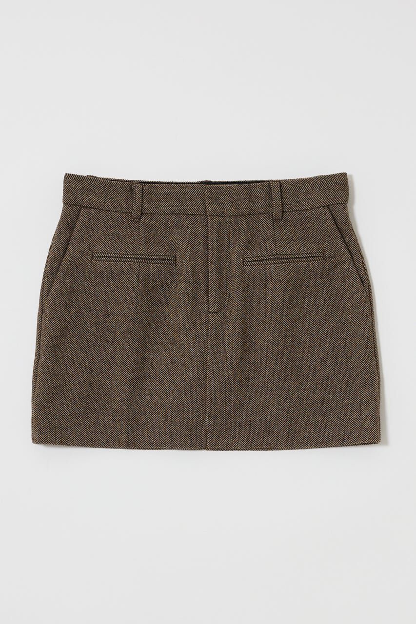 MOUSSY「CENTER PRESSED ミニスカート」|スカート|