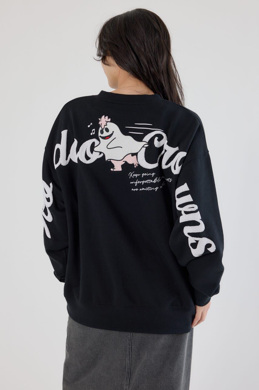 RODEO CROWNS「GHOST BEAR スウェットトップス」|パーカー|BLK