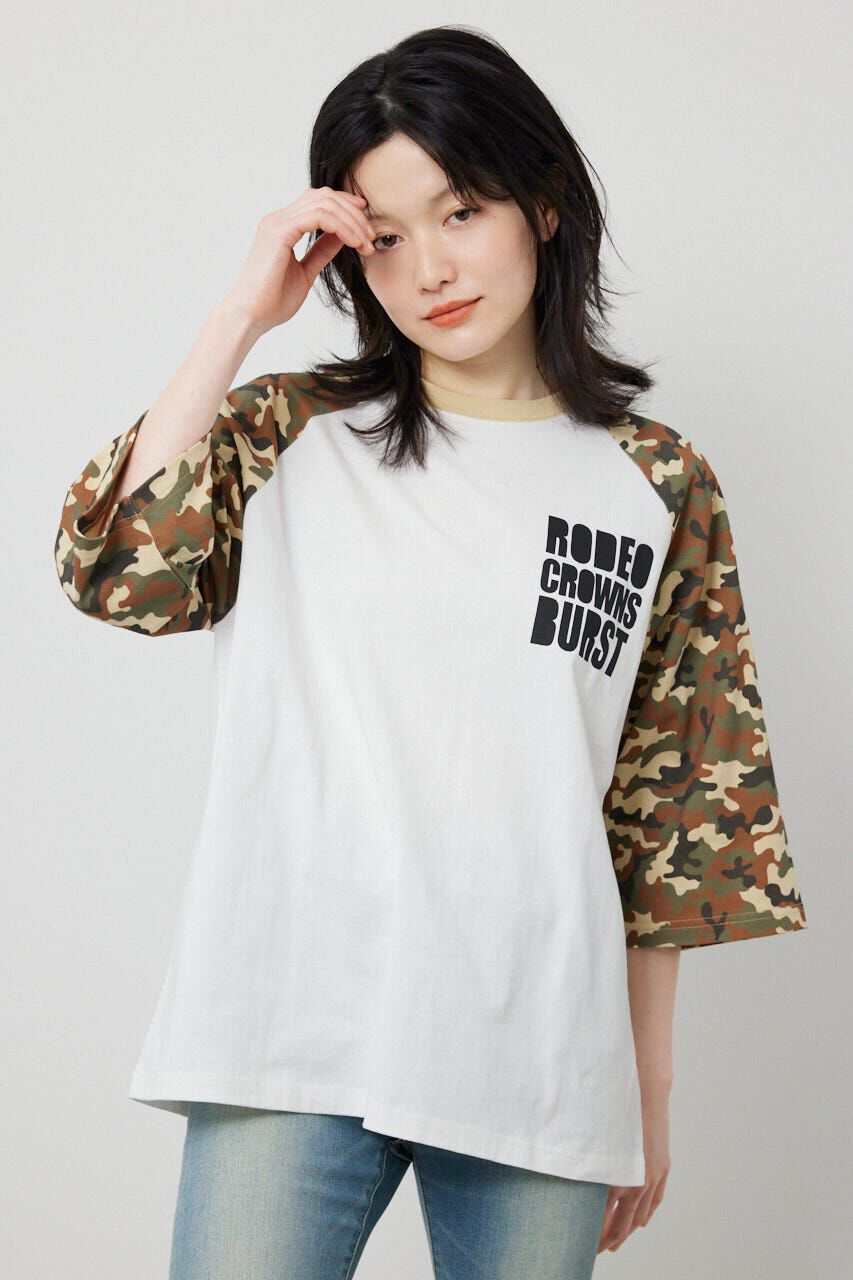 RODEO CROWNS「Ink Logo ラグランTシャツ」|Tシャツ・カットソー|