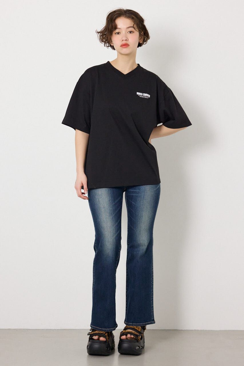 RODEO CROWNS「エンボスロゴVネックTシャツ」|Tシャツ・カットソー|