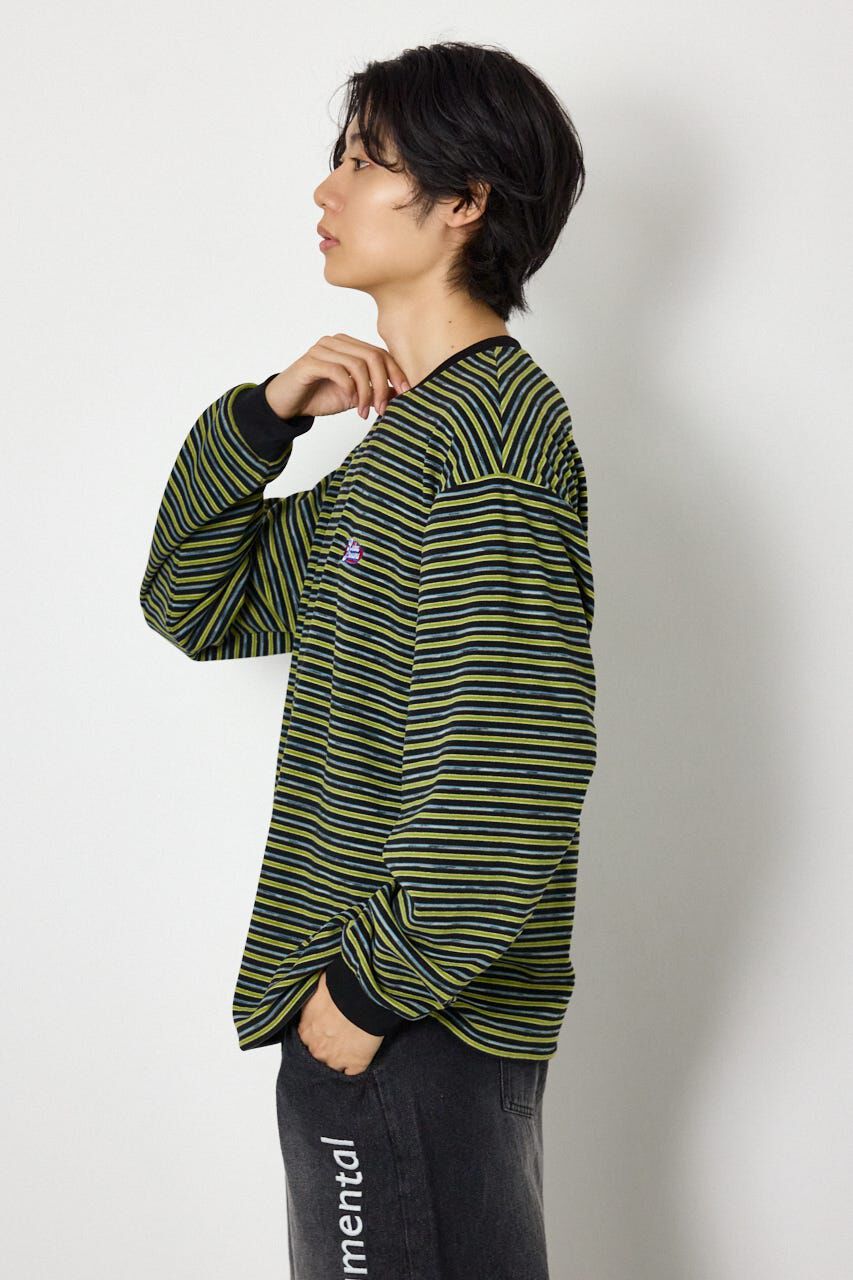 RODEO CROWNS「マルチボーダーベロアトップス」|Tシャツ・カットソー|