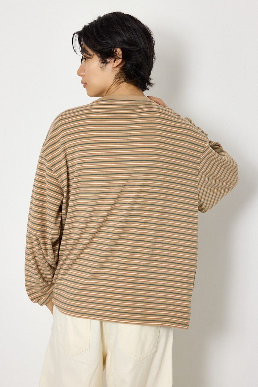 RODEO CROWNS「マルチボーダーベロアトップス」|Tシャツ・カットソー|