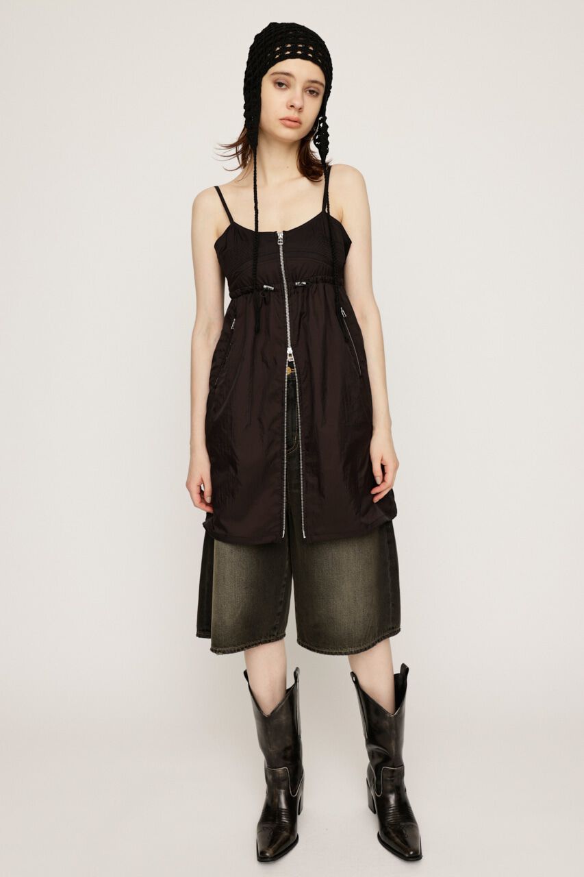 SLY「SHEER CAMI ZIP ドレス」|ワンピース|