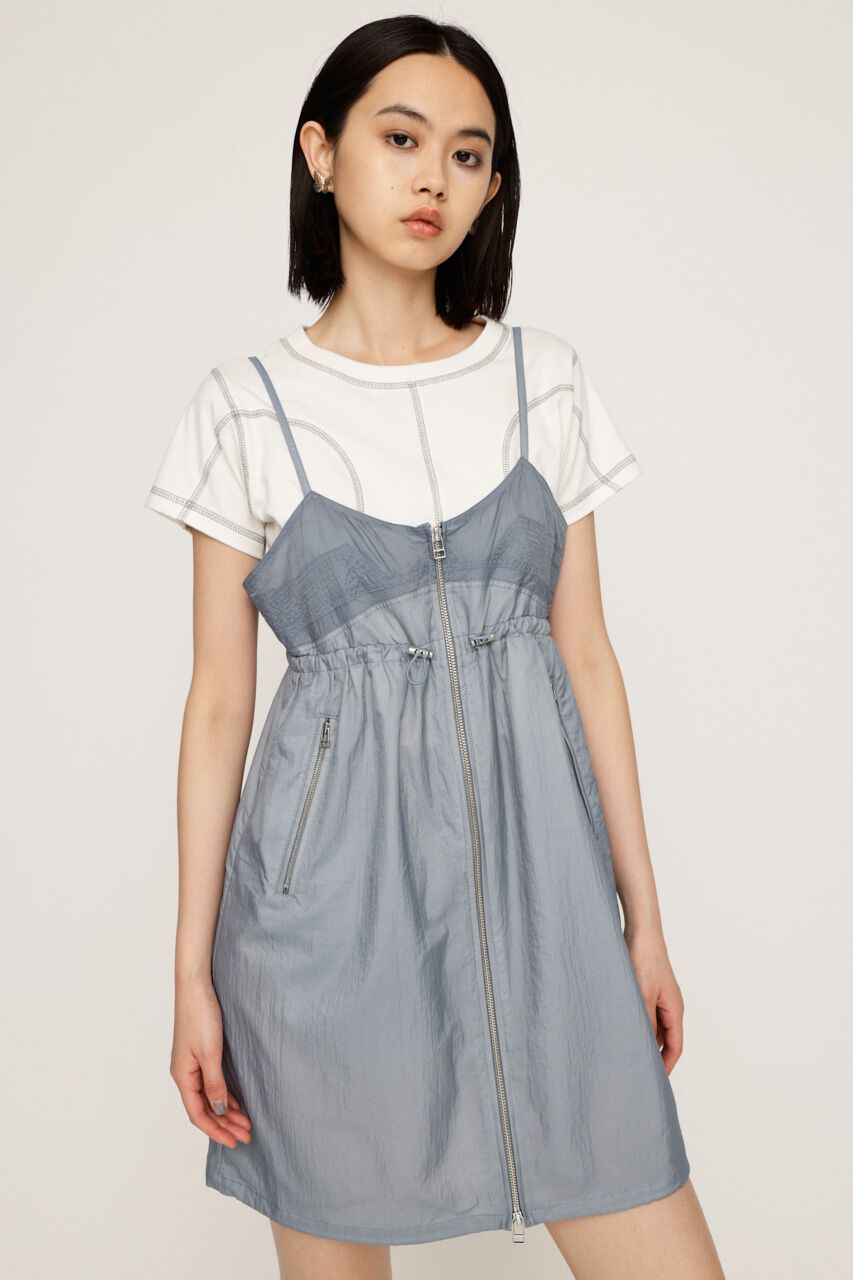 SLY「SHEER CAMI ZIP ドレス」|ワンピース|