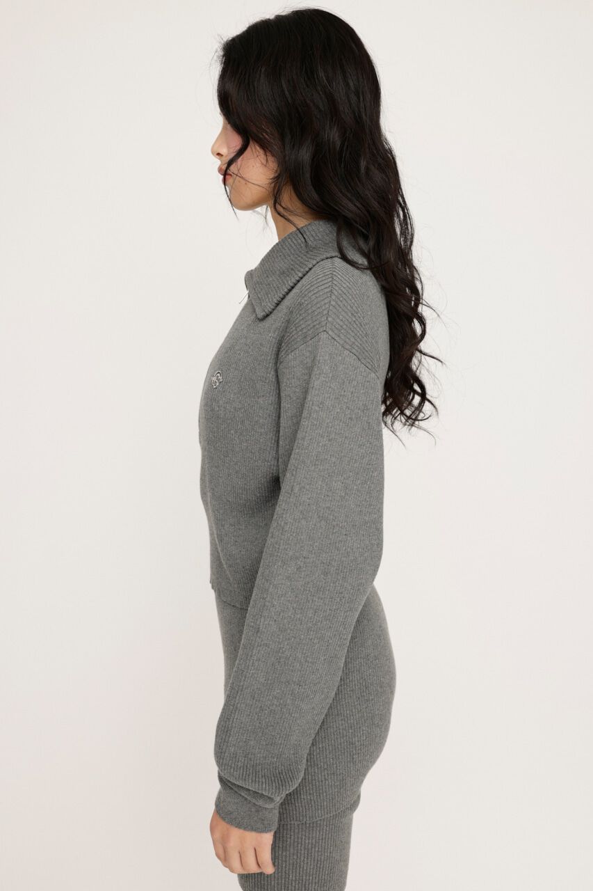SLY「FRONT ZIP KNIT トップス」|ニット・セーター|