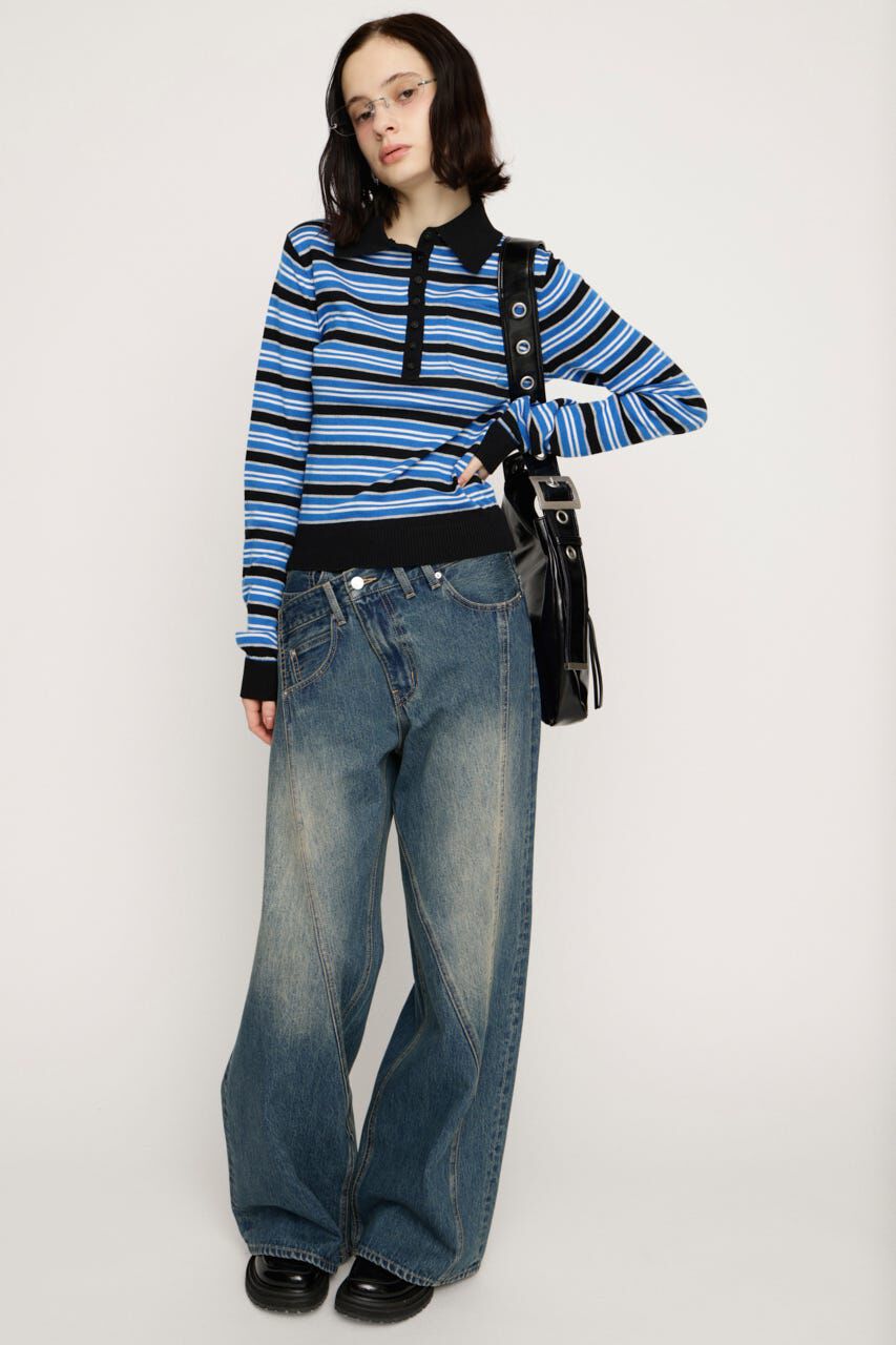 SLY「HG KNIT POLO トップス」|ニット・セーター|
