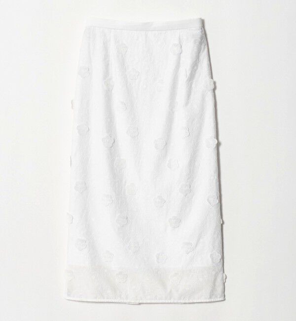 UNITED ARROWS「3Dフラワー タイトスカート ‐ウォッシャブル‐」|タイト|