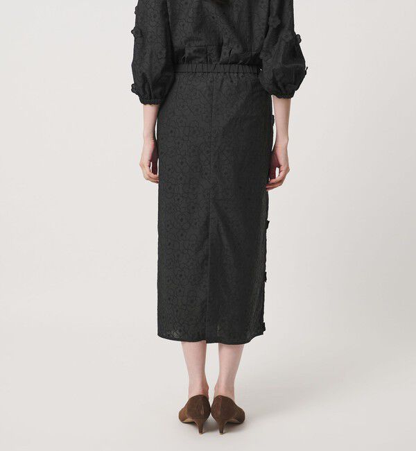 UNITED ARROWS「3Dフラワー タイトスカート ‐ウォッシャブル‐」|タイト|