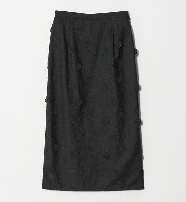 UNITED ARROWS「3Dフラワー タイトスカート ‐ウォッシャブル‐」|タイト|