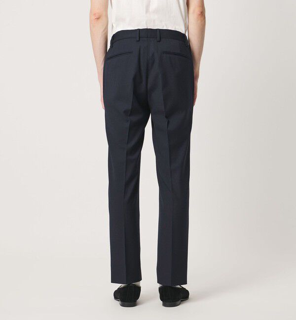 UNITED ARROWS「サイドシャーリング 1プリーツ スリムテーパード スラックス ヨコストレッチ」|スラックス|