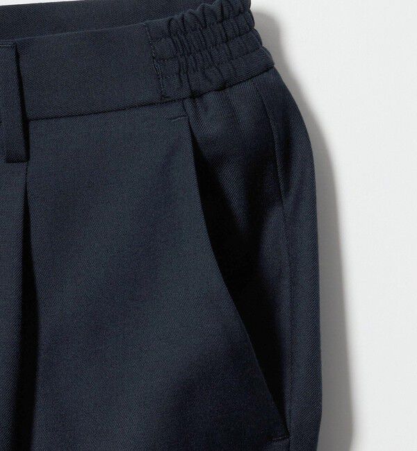 UNITED ARROWS「サイドシャーリング 1プリーツ スリムテーパード スラックス ヨコストレッチ」|スラックス|