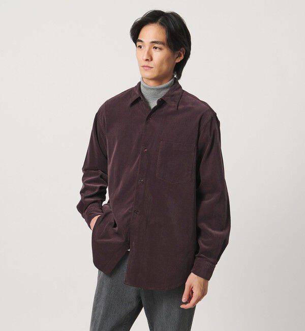 UNITED ARROWS「コーデュロイ レギュラーカラー シャツ」|シャツ・ブラウス|