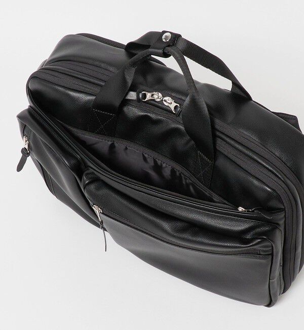 UNITED ARROWS「AGS レザーライク 2WAY バックパック/ビジネスバッグ」|ビジネスバッグ|