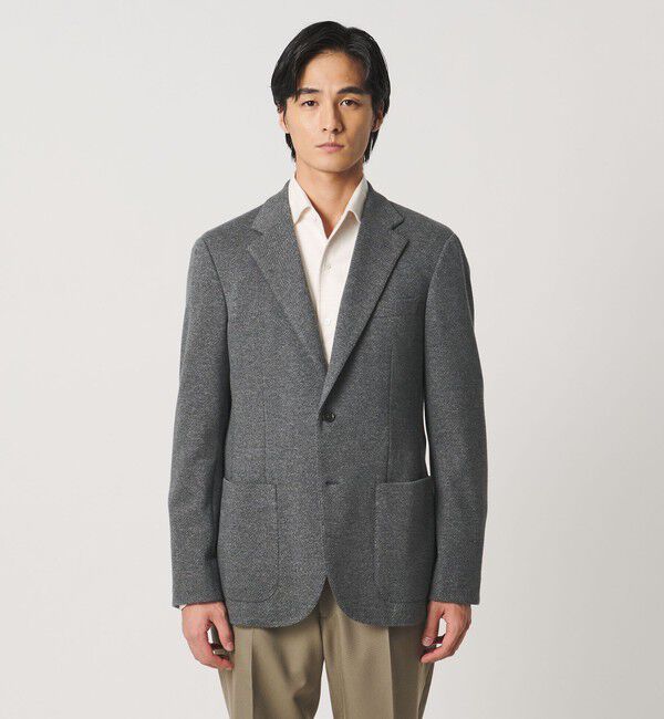 UNITED ARROWS「ツイル ジャージ シングル 2ボタン テーラードジャケット COMFORT EASY-MODEL」|テーラードジャケット|