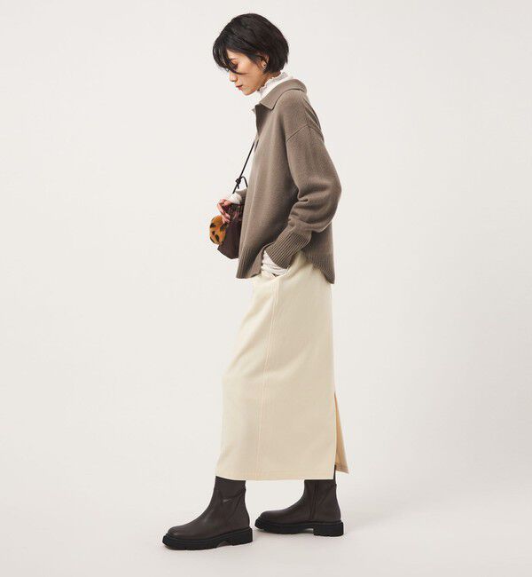 UNITED ARROWS green label relaxing「［size SHORT/TALLあり］オルマイ ウラキモウ タイト スカート ストレッチ 帯電防止」|タイト|